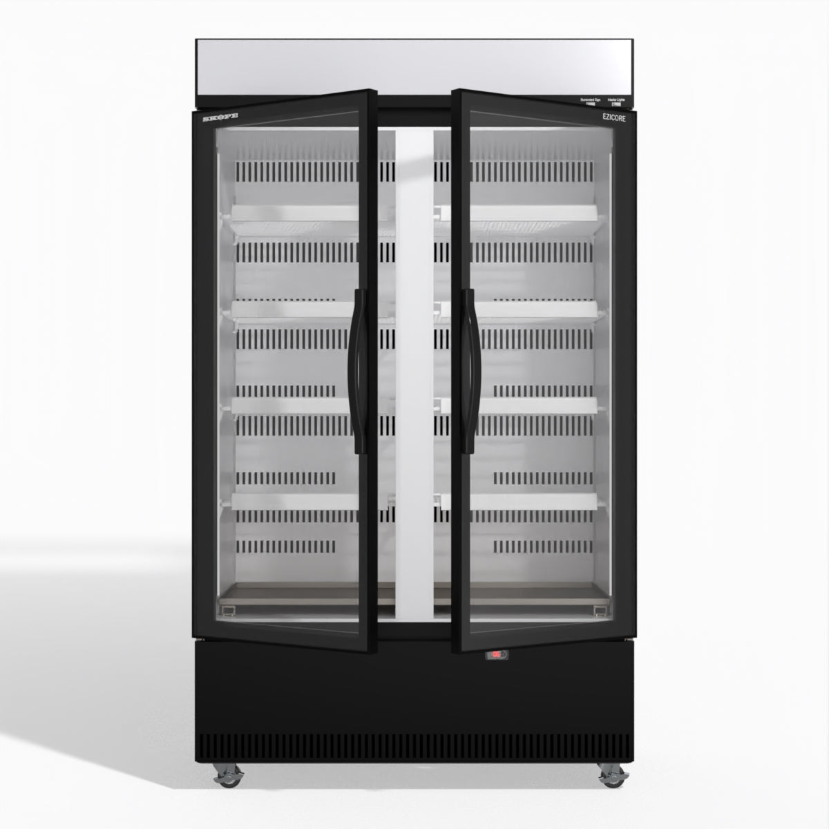 Skope EziCore BCE1200N 2 Glass Door Display or Storage Fridge 1030L - BCE1200N