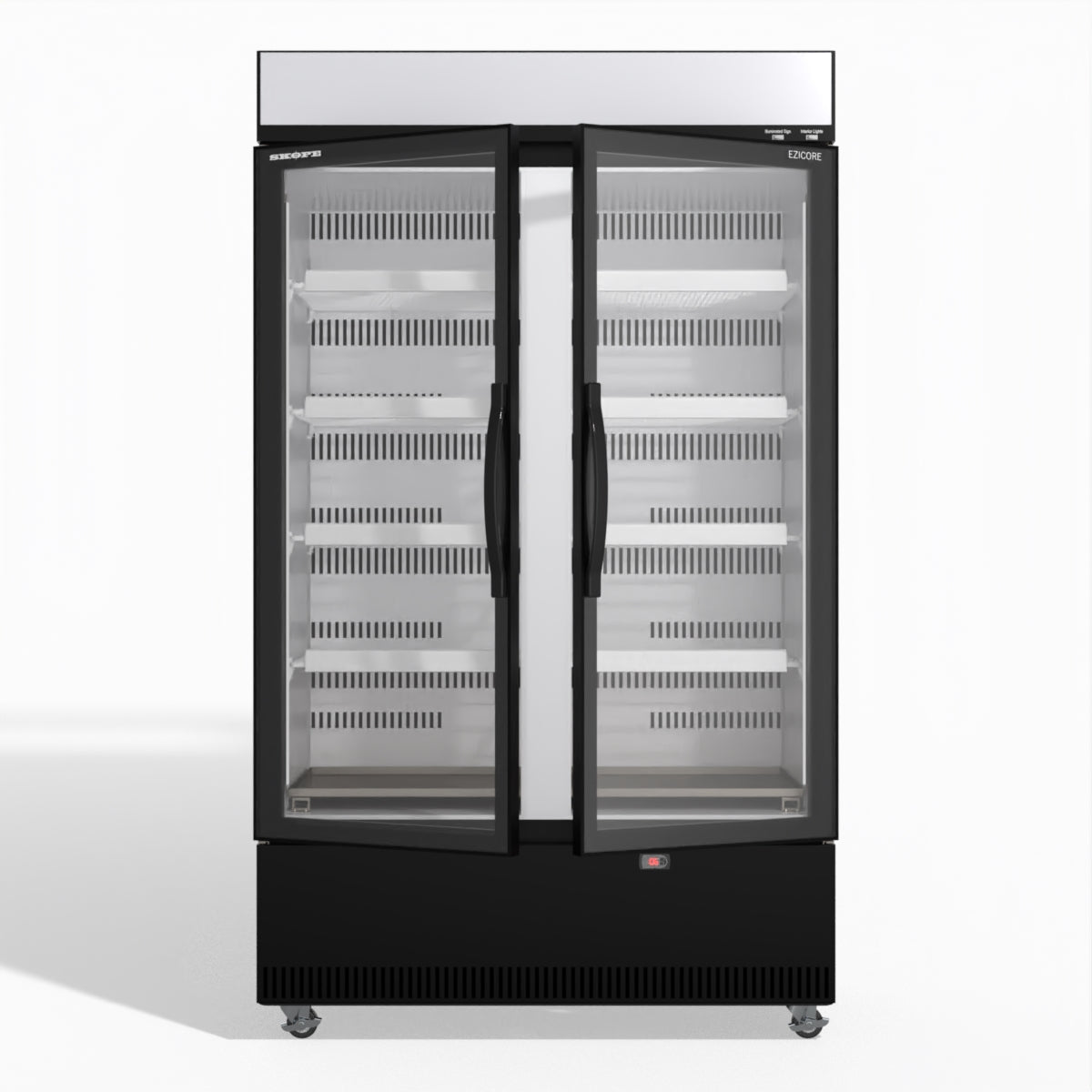 Skope EziCore BCE1200N 2 Glass Door Display or Storage Fridge 1030L - BCE1200N