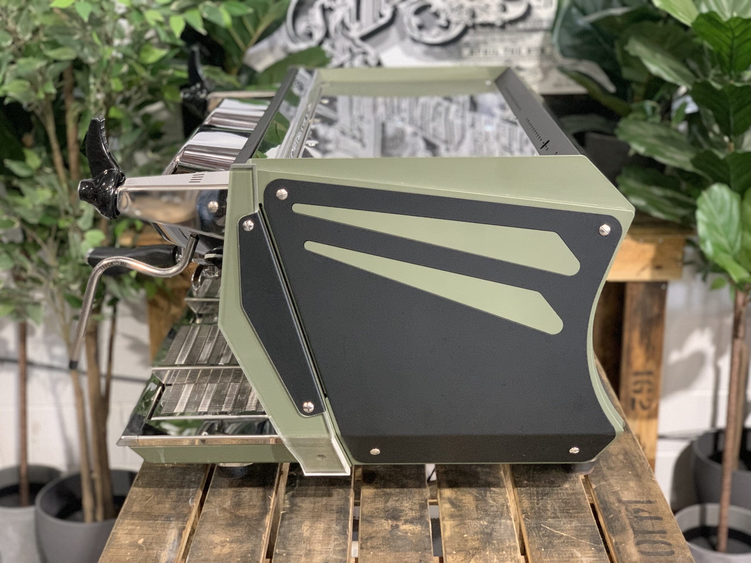BFC Aviator Dark Green - 2 Group Commercial Espresso Machine - Black