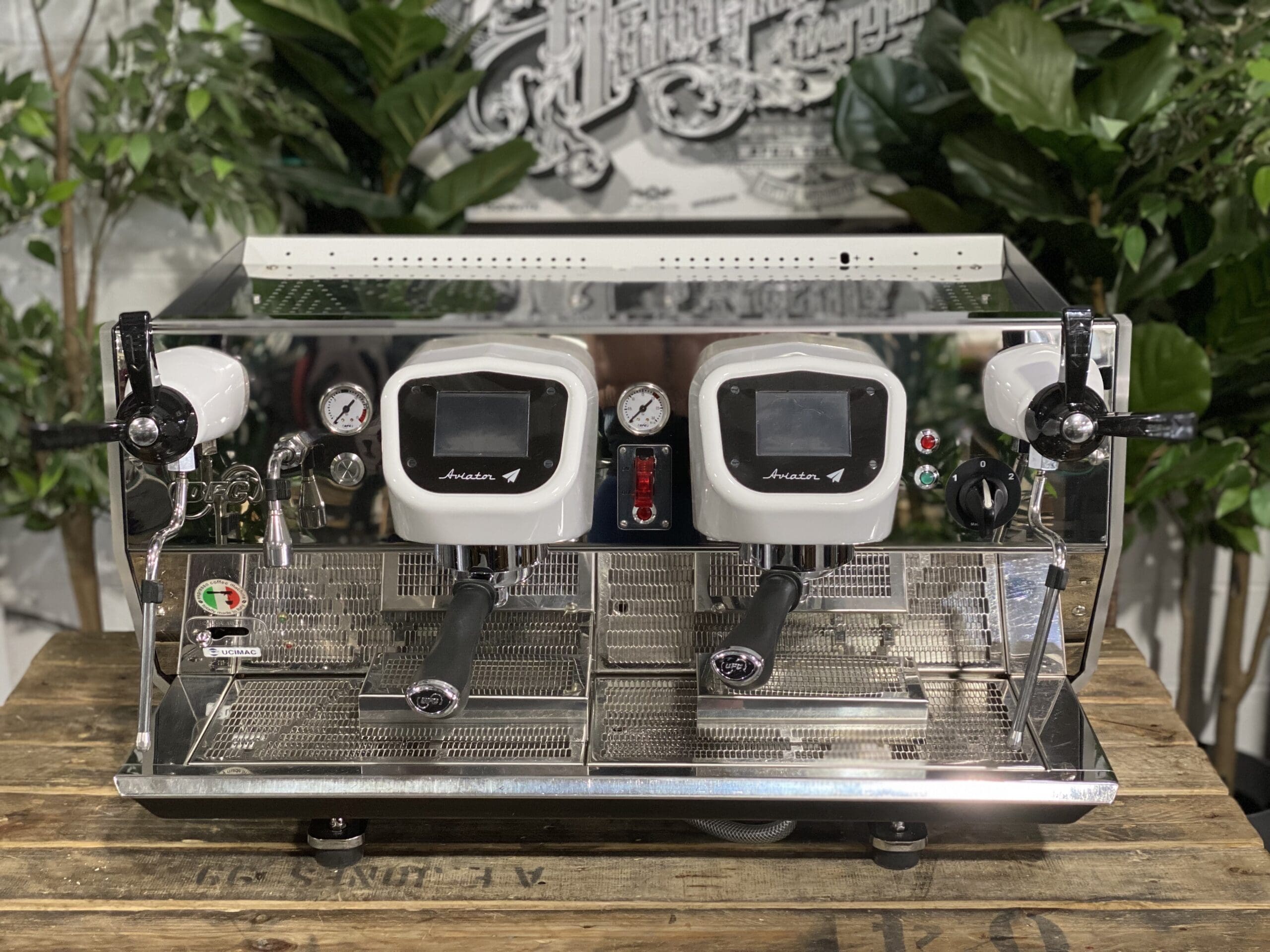 BFC Aviator Custom - 2 Group Commercial Espresso Machine - White