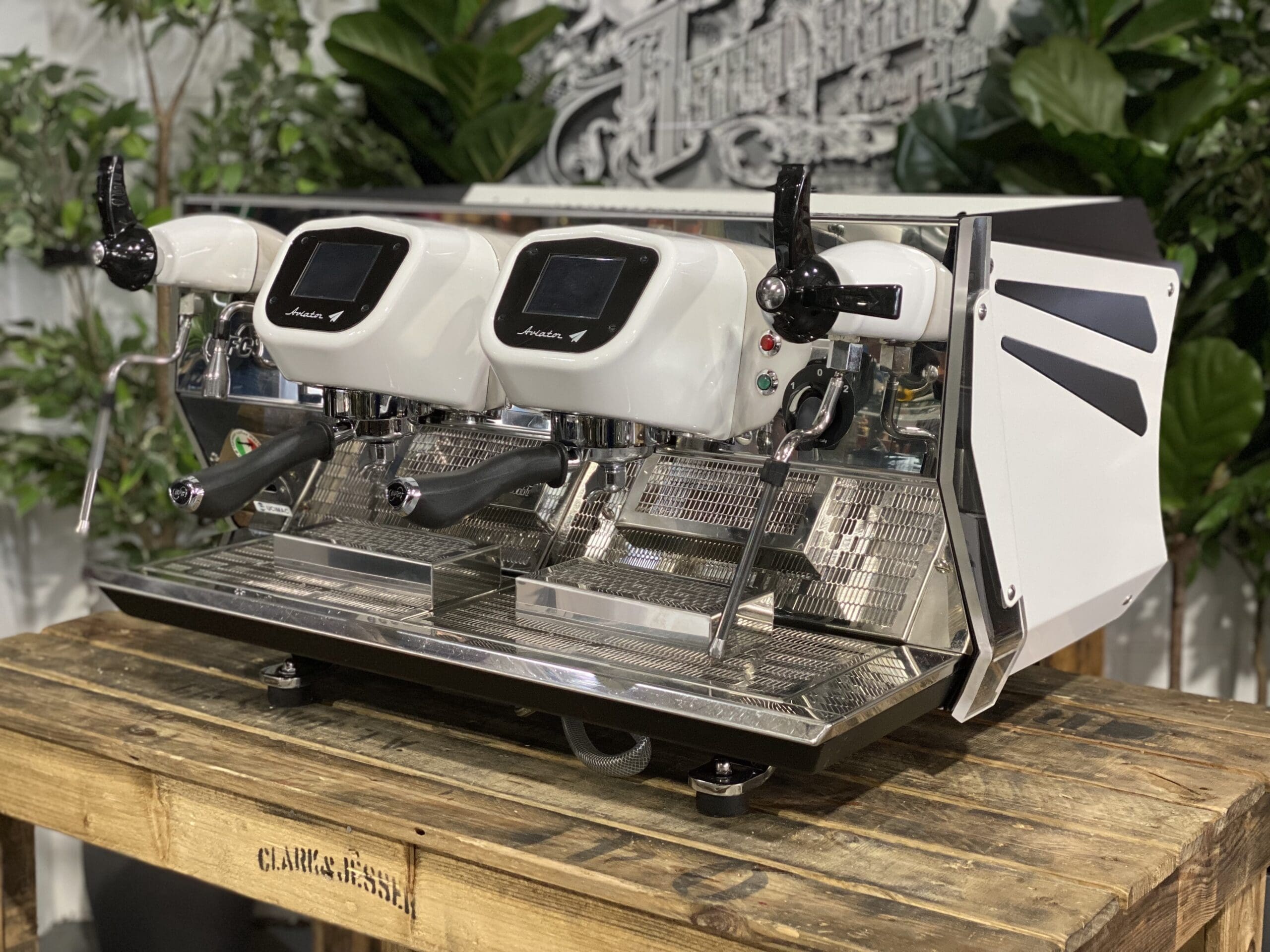 BFC Aviator Custom - 2 Group Commercial Espresso Machine - White