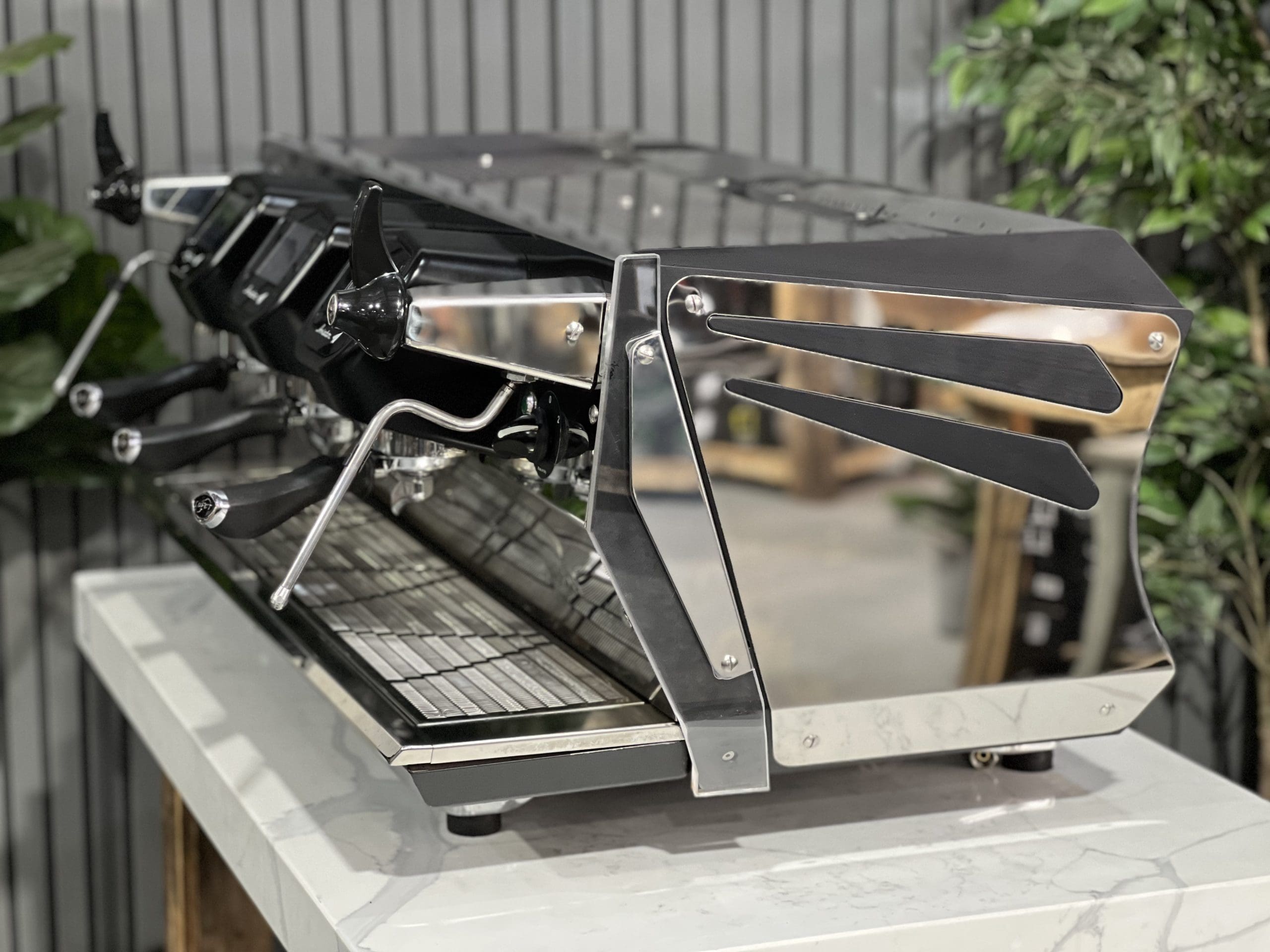 BFC Aviator Black - 3 Group Commercial Espresso Machine - Stainless