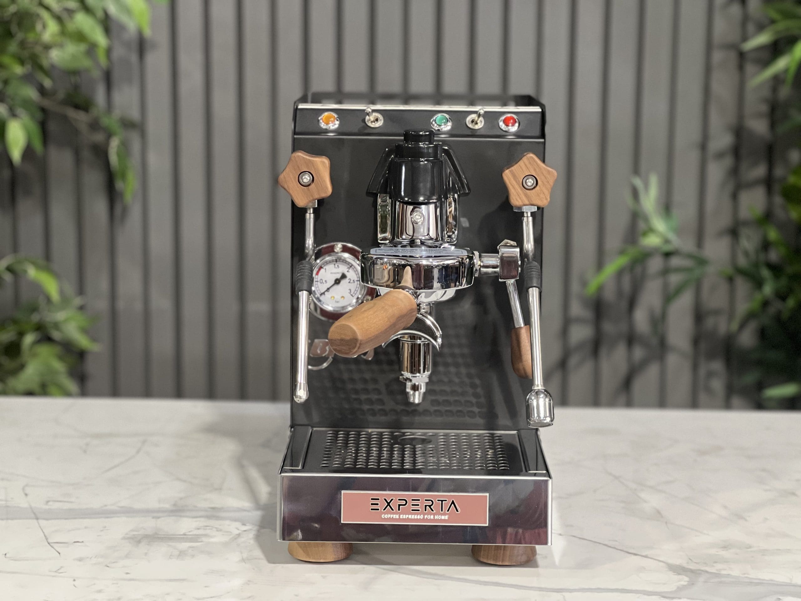 BFC Experta Black - 1 Group Commercial Espresso Machine - Timber