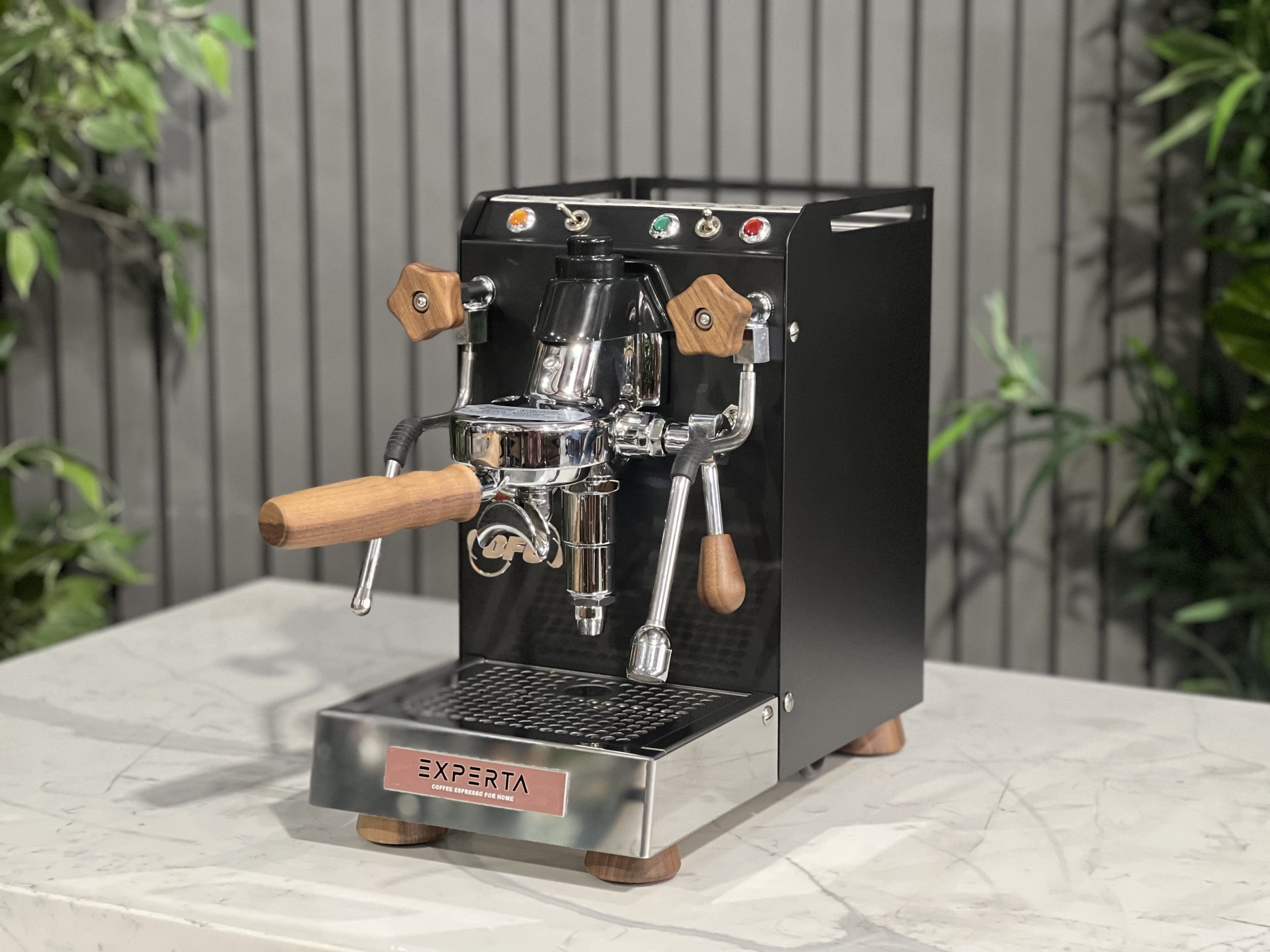 BFC Experta Black - 1 Group Commercial Espresso Machine - Timber