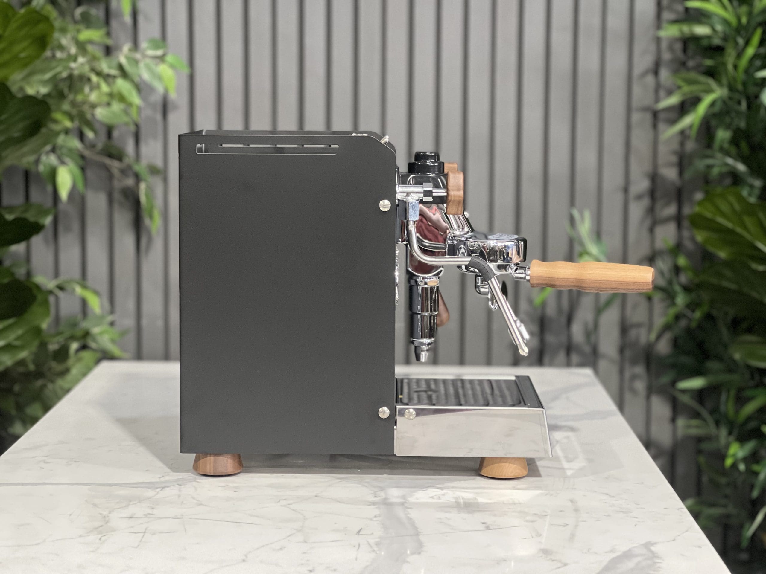 BFC Experta Black - 1 Group Commercial Espresso Machine - Timber