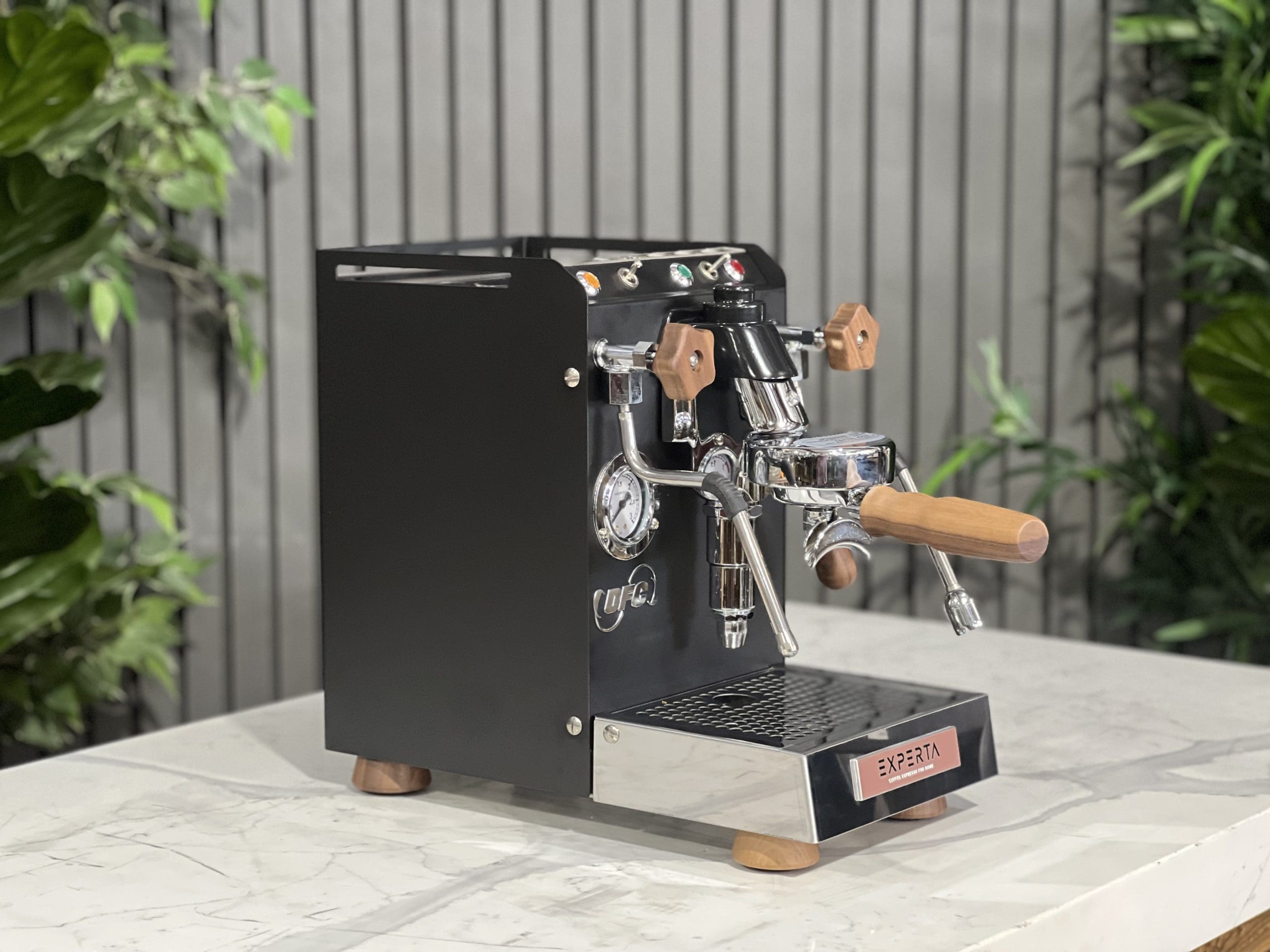 BFC Experta Black - 1 Group Commercial Espresso Machine - Timber