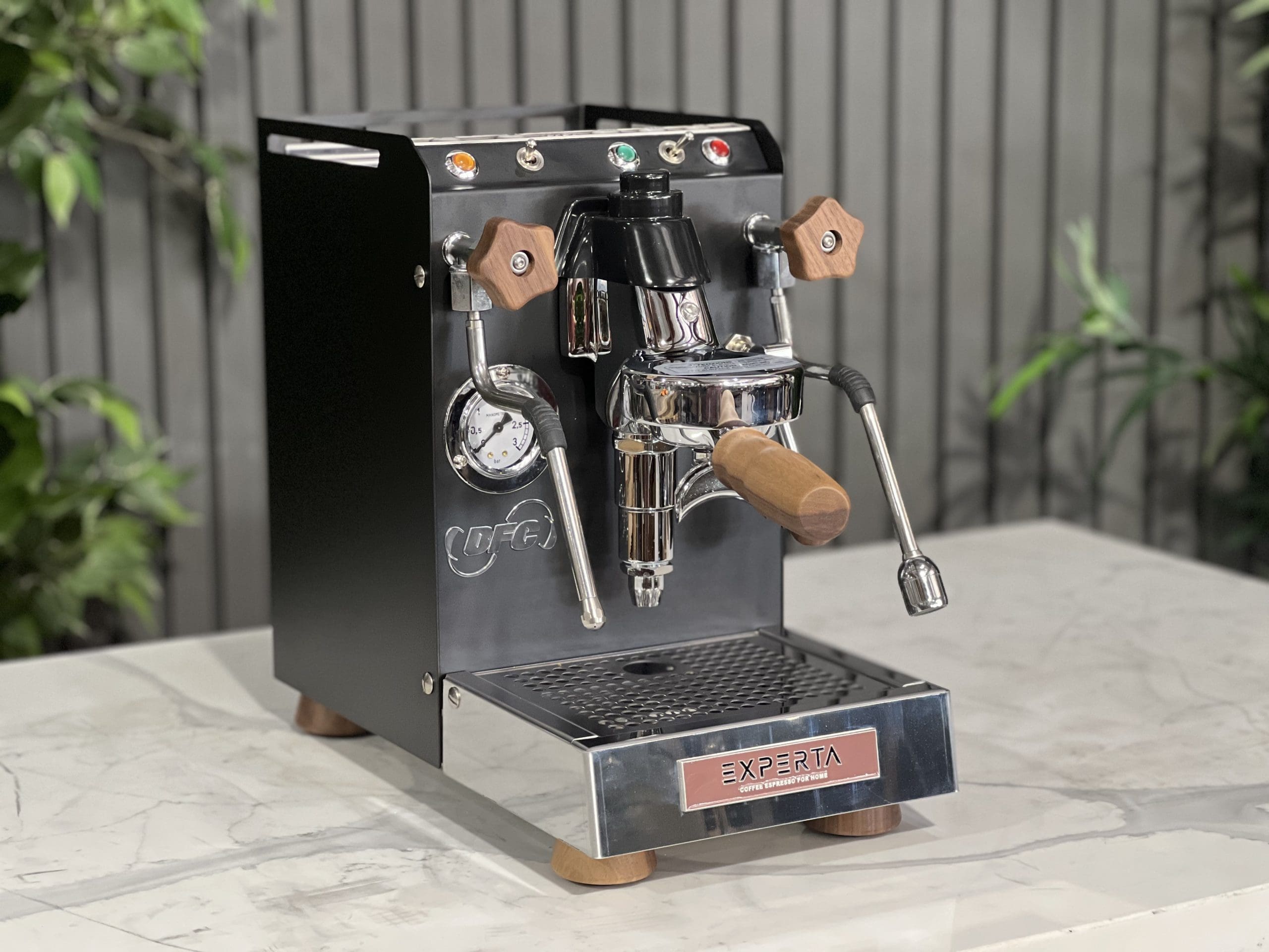 BFC Experta Black - 1 Group Commercial Espresso Machine - Timber