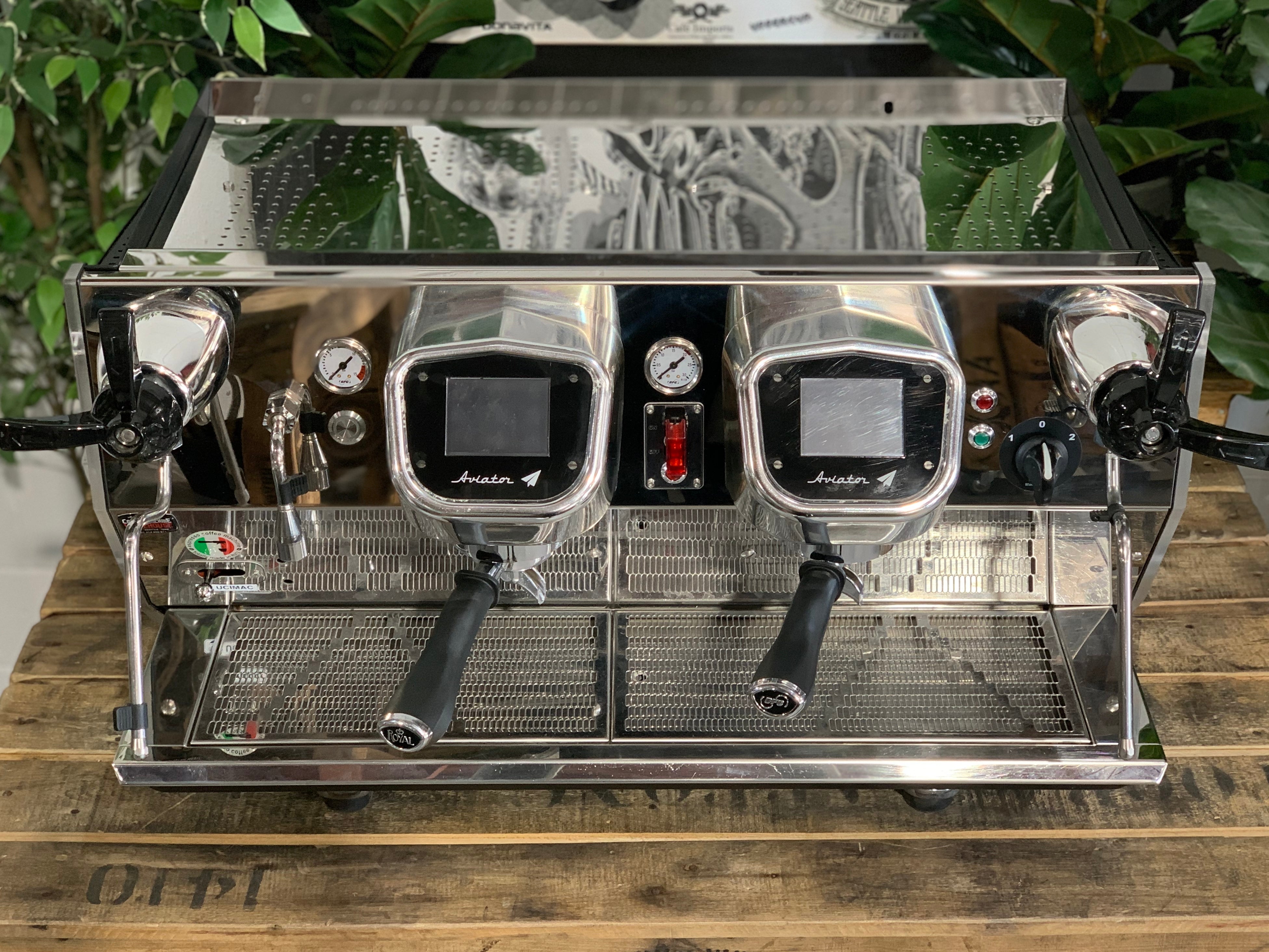 BFC Aviator - 2 Group Commercial Espresso Machine - Stainless Steel