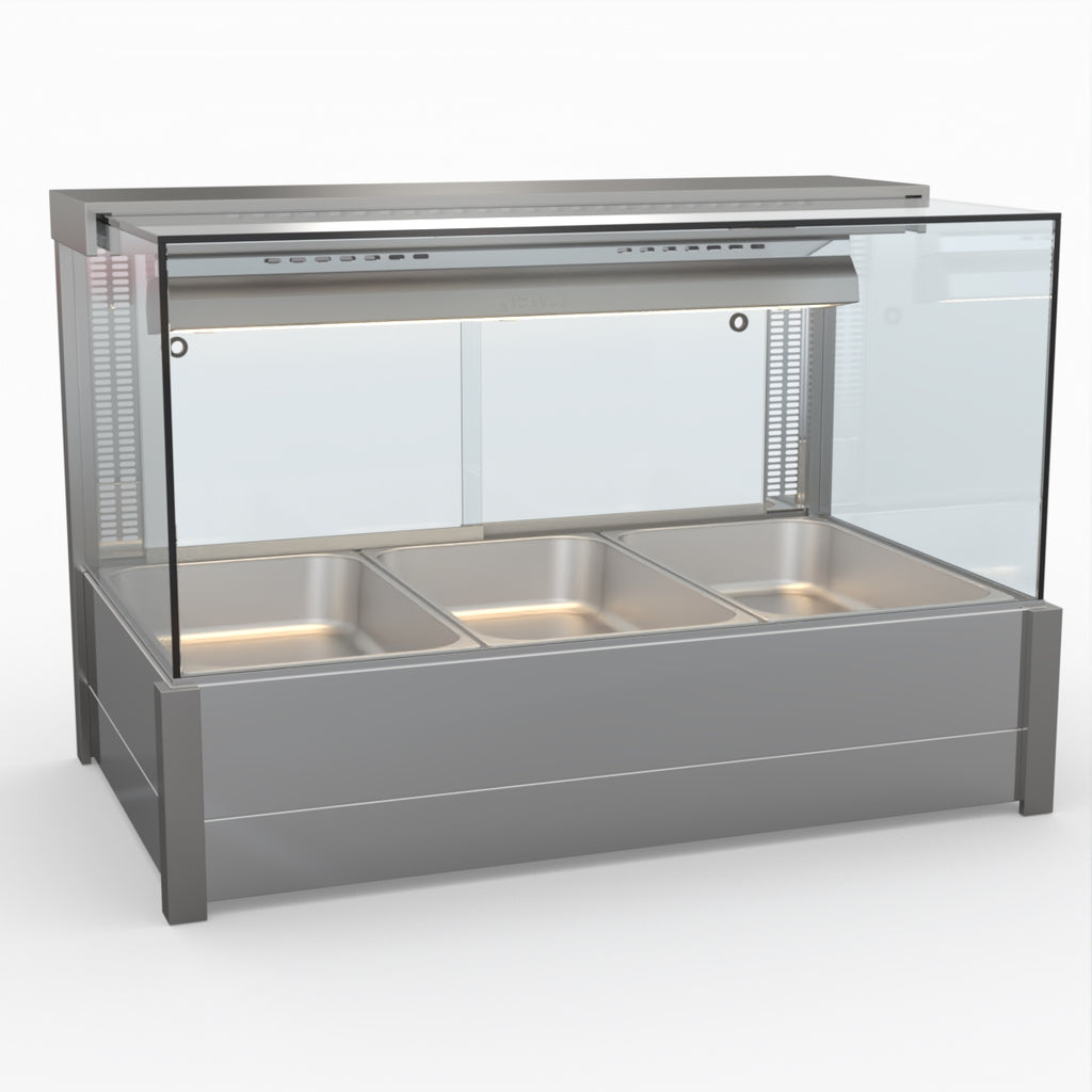 Bonvue Square Countertop Wet And Dry Bain Marie BM11SC