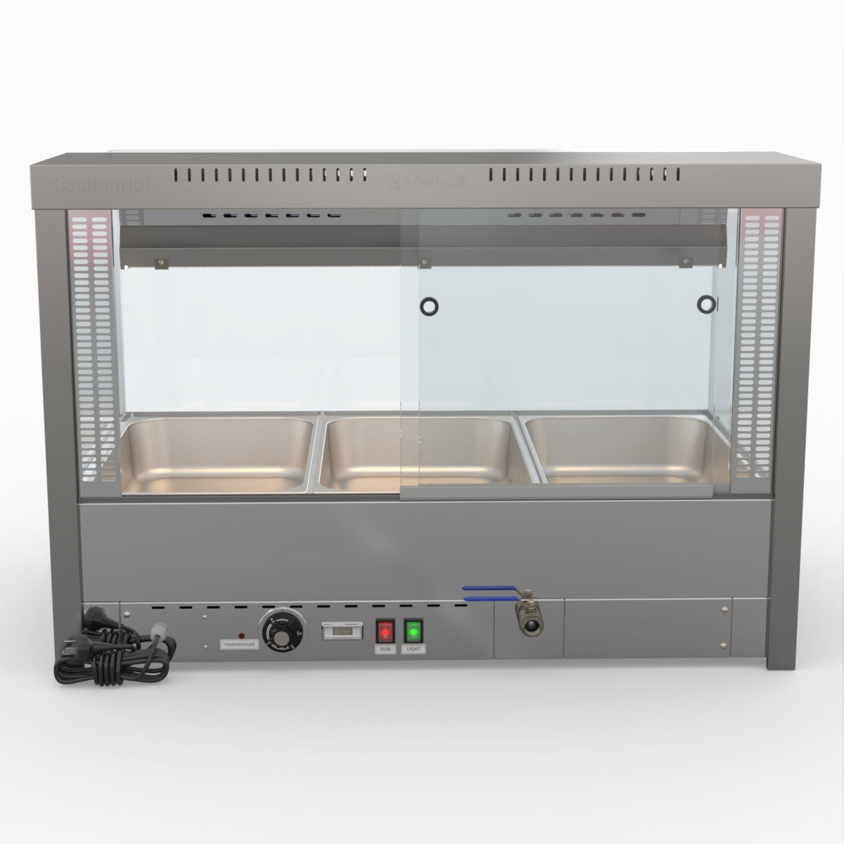 Bonvue Square Countertop Wet And Dry Bain Marie BM11SC