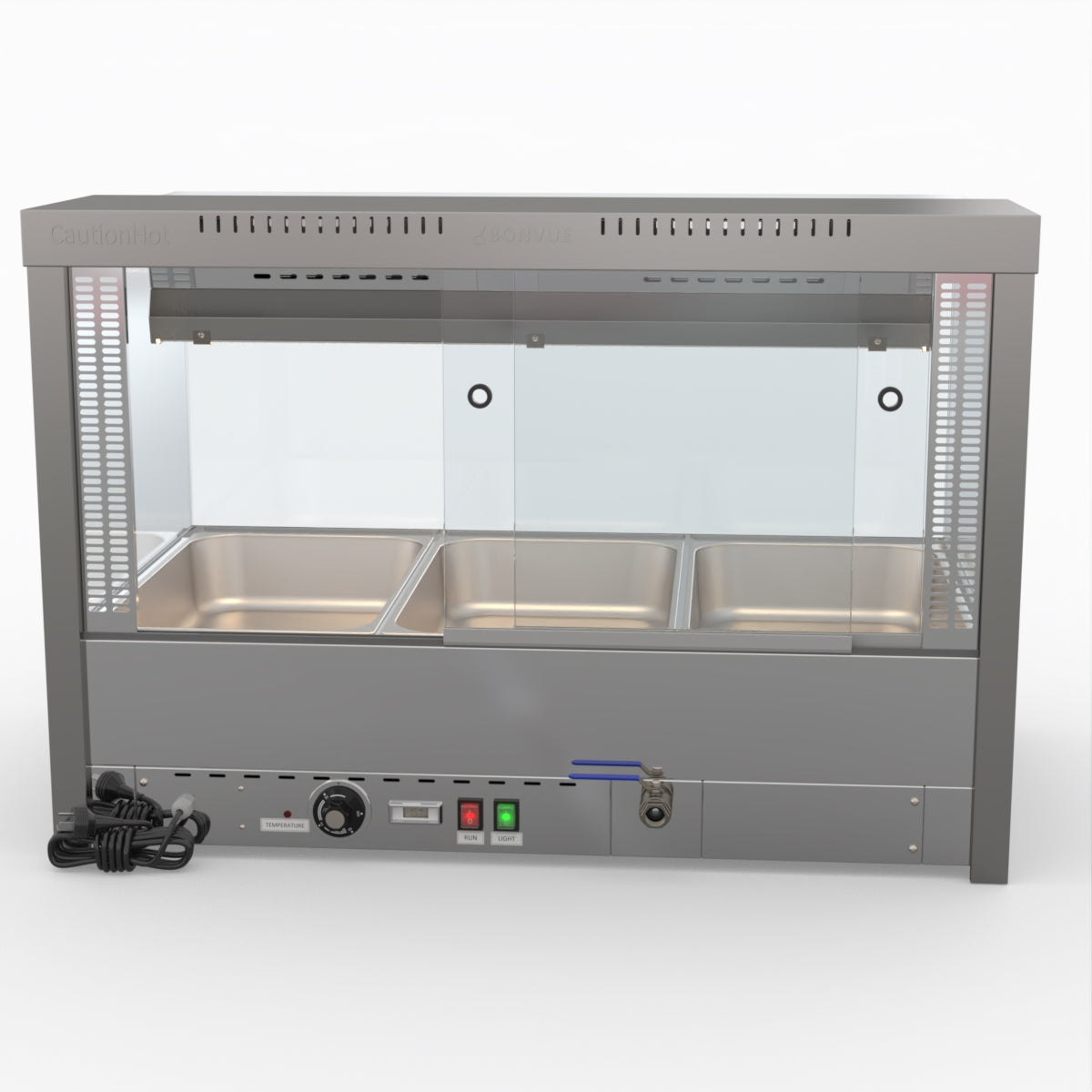 Bonvue Square Countertop Wet And Dry Bain Marie BM11SC