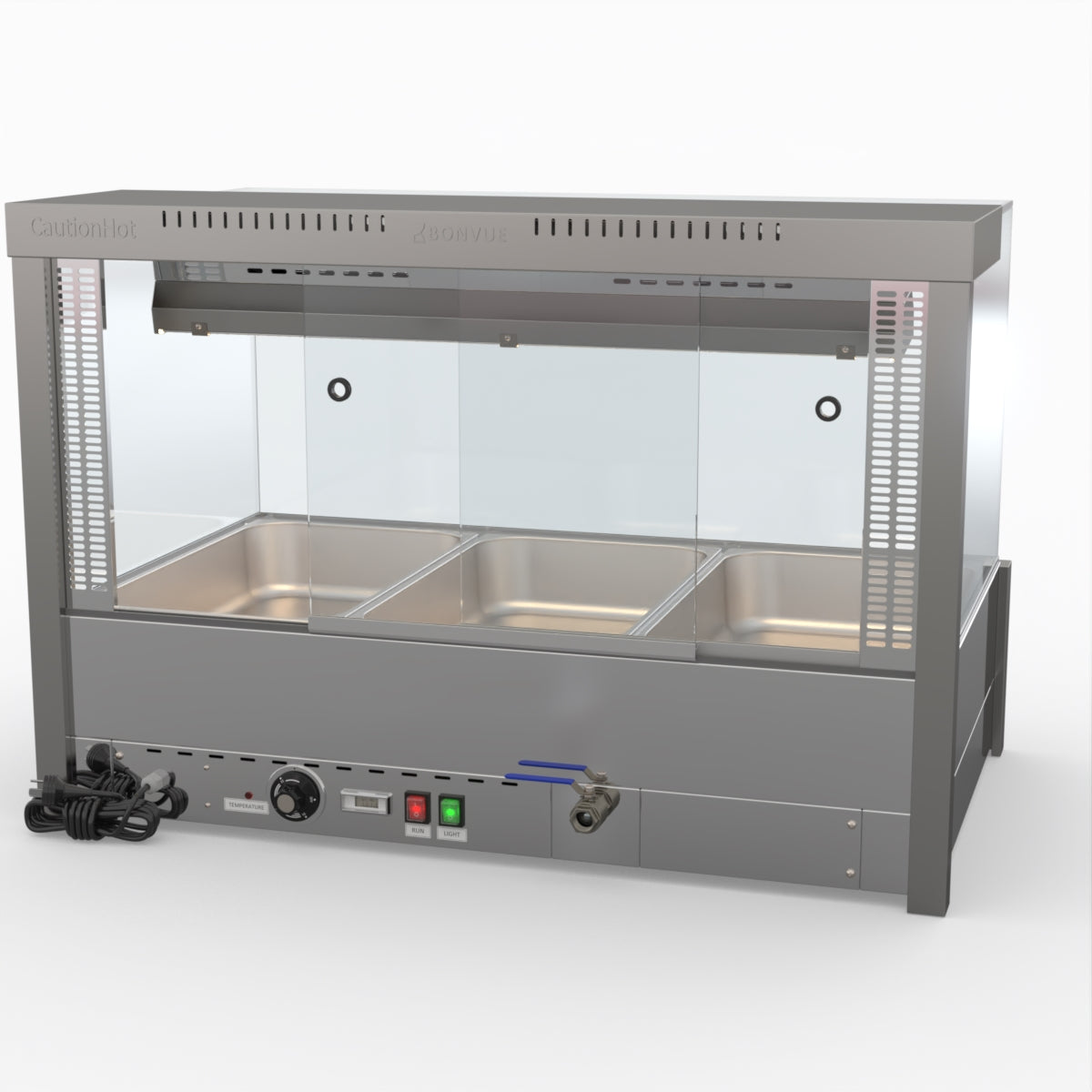 Bonvue Square Countertop Wet And Dry Bain Marie BM11SC