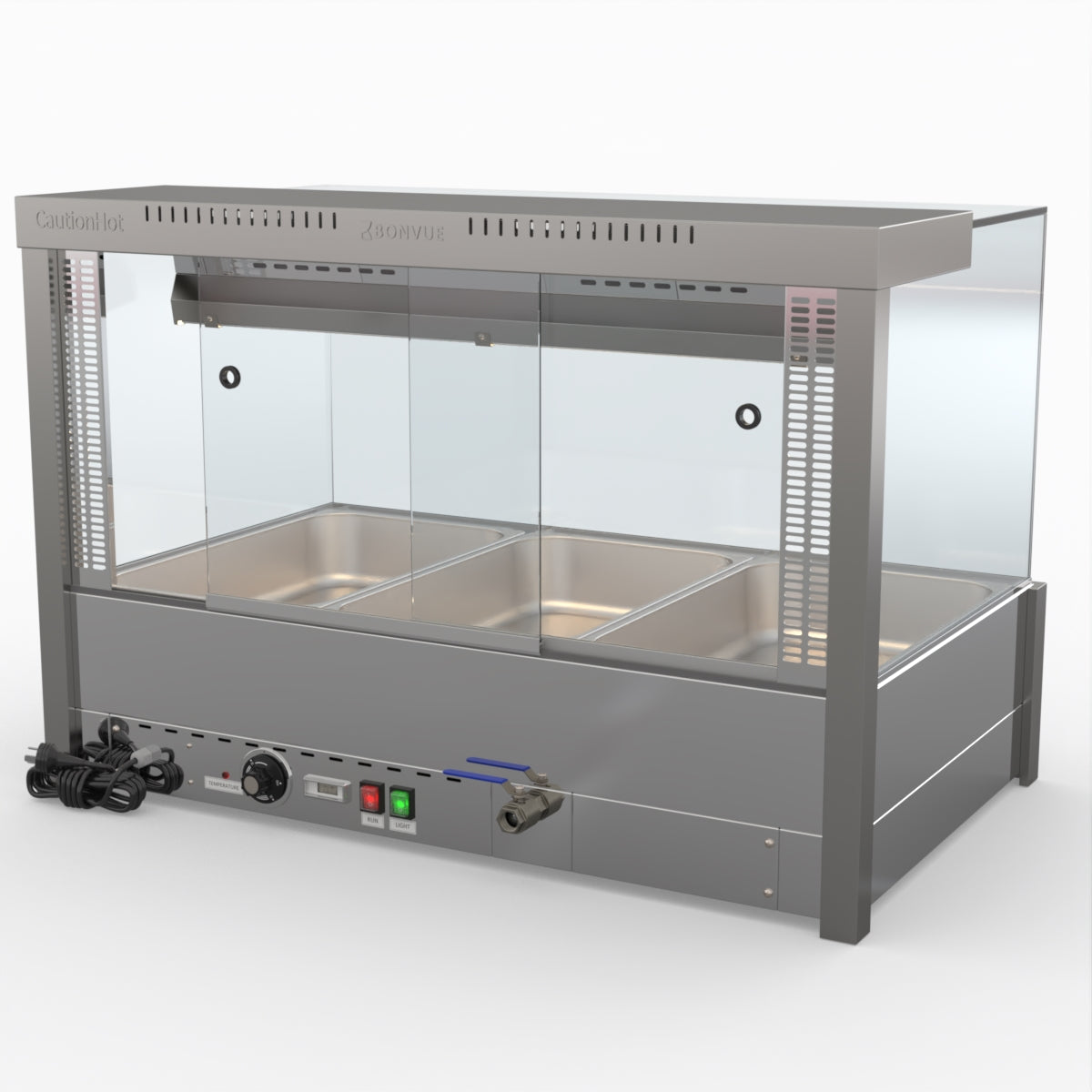 Bonvue Square Countertop Wet And Dry Bain Marie BM11SC