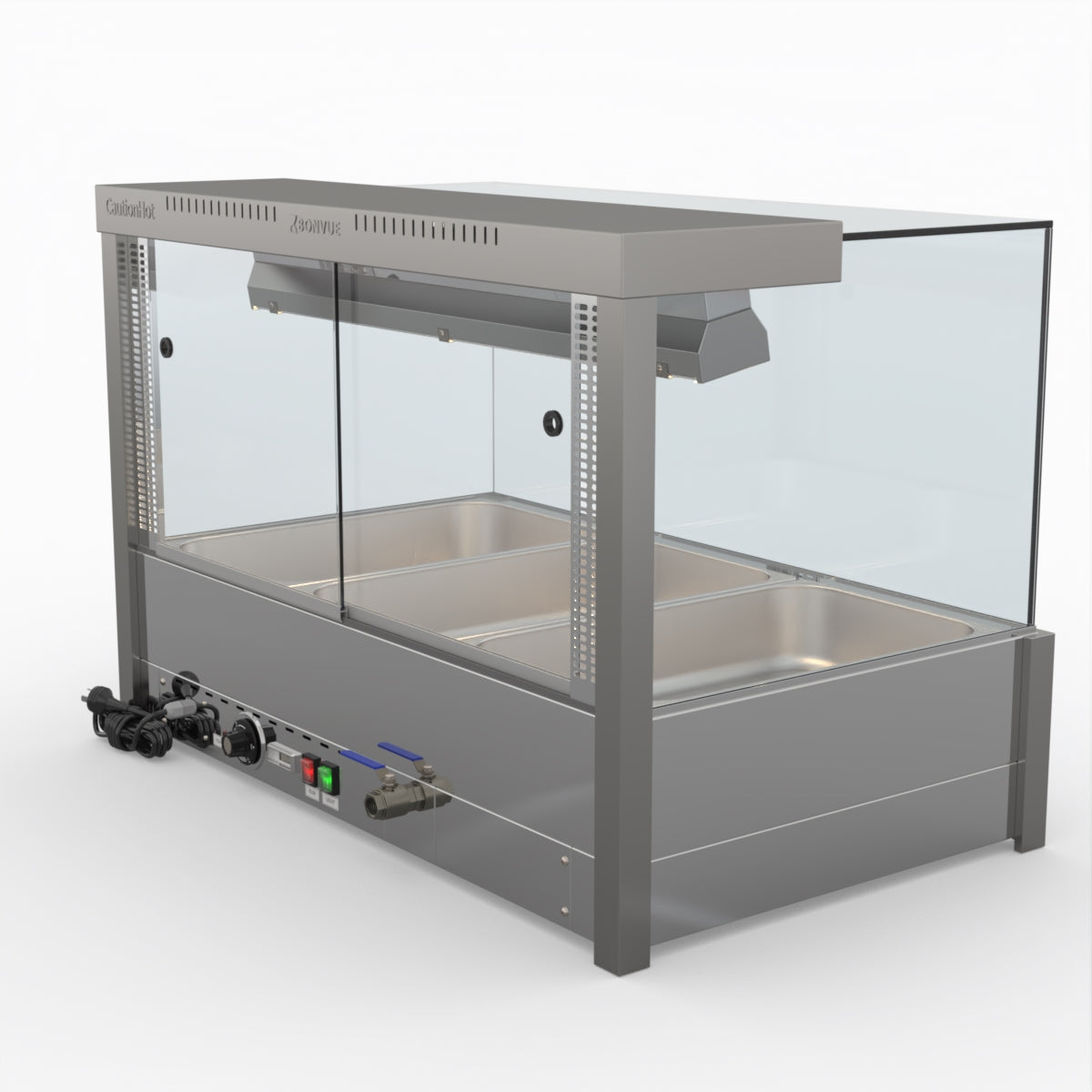 Bonvue Square Countertop Wet And Dry Bain Marie BM11SC