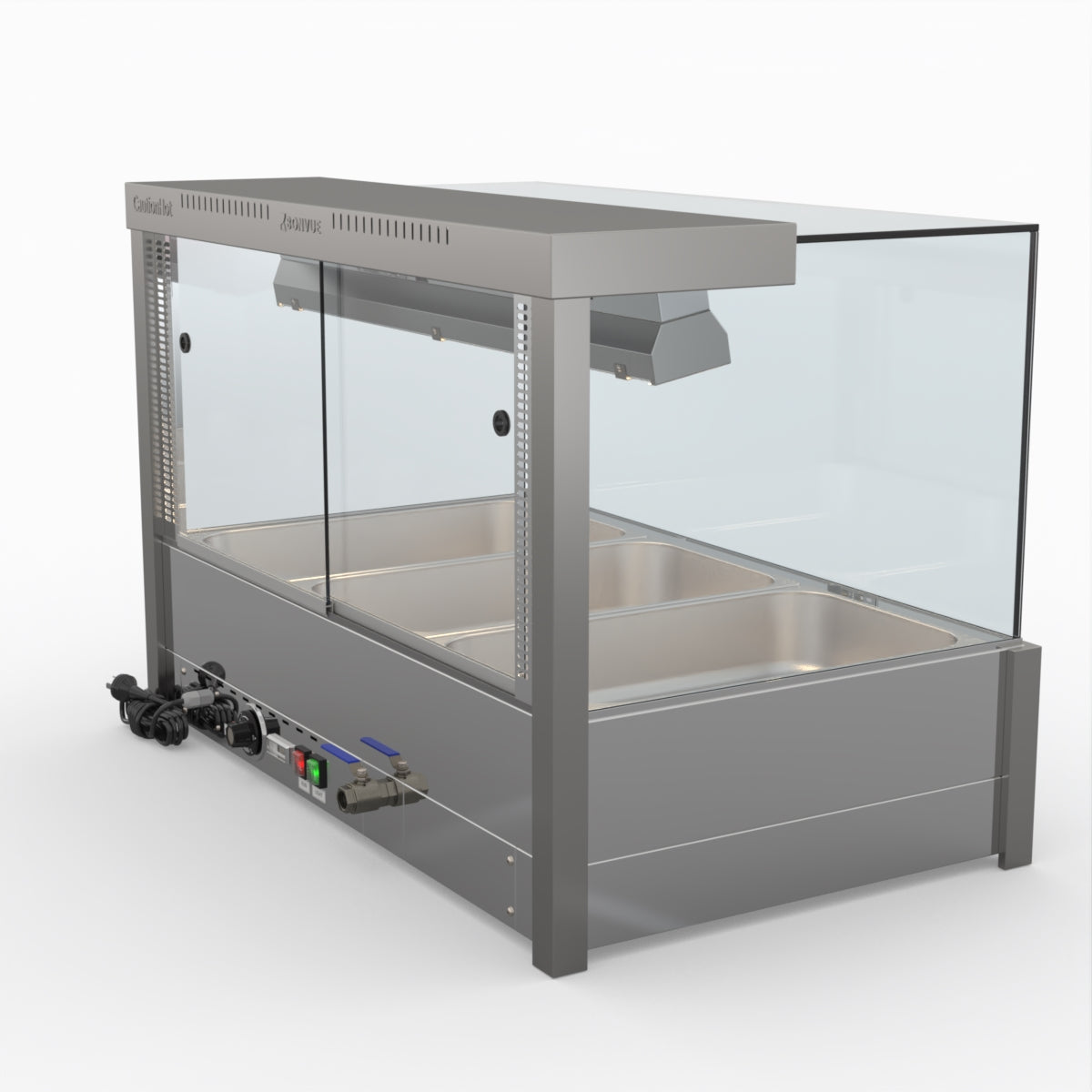 Bonvue Square Countertop Wet And Dry Bain Marie BM11SC