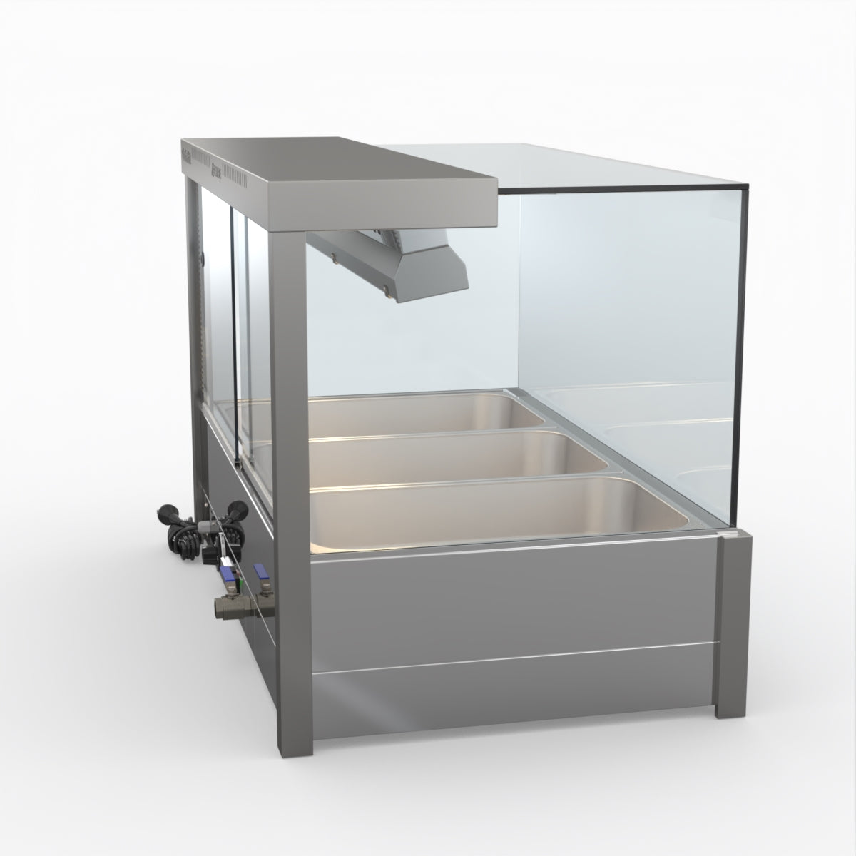 Bonvue Square Countertop Wet And Dry Bain Marie BM11SC