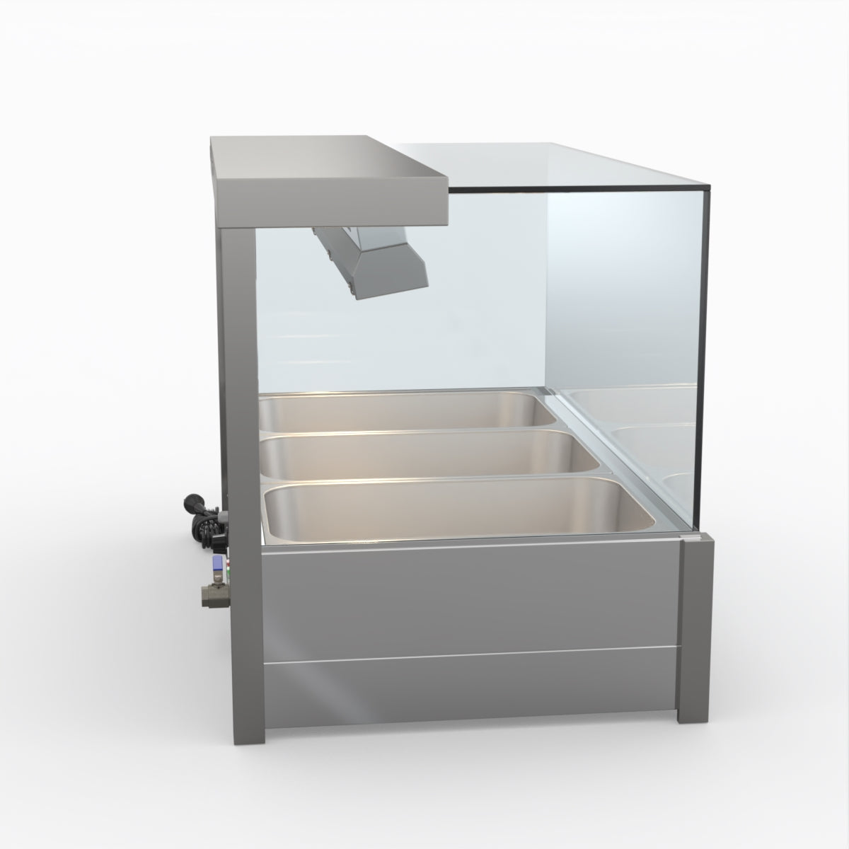 Bonvue Square Countertop Wet And Dry Bain Marie BM11SC