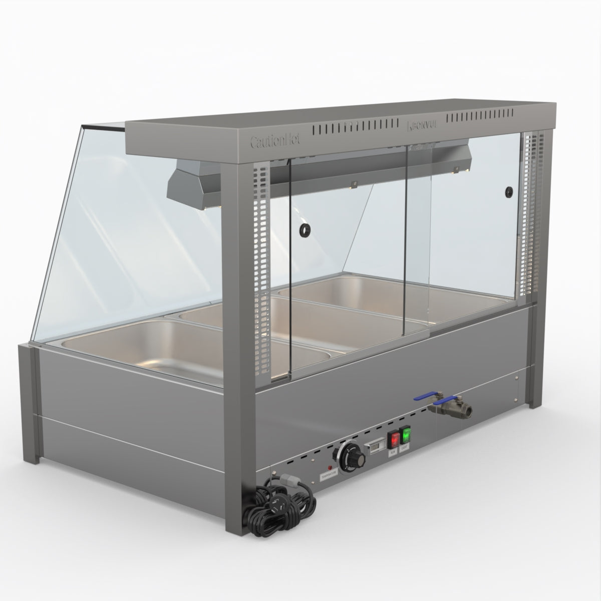 Bonvue Angled Countertop Wet And Dry Bain Marie BM11TC
