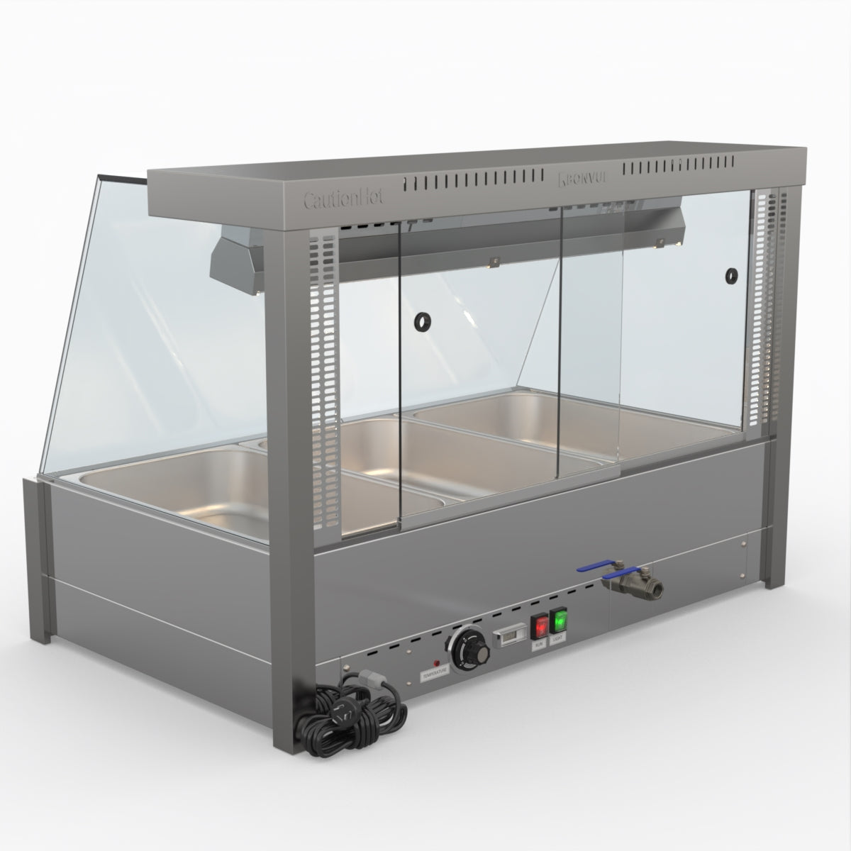 Bonvue Angled Countertop Wet And Dry Bain Marie BM11TC