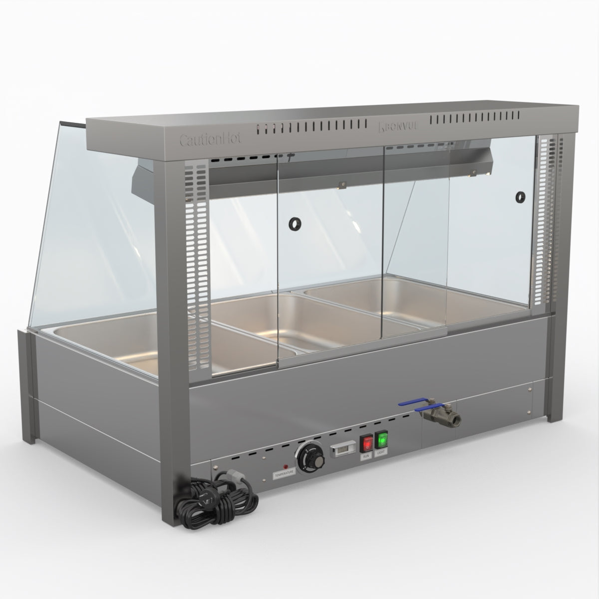 Bonvue Angled Countertop Wet And Dry Bain Marie BM11TC