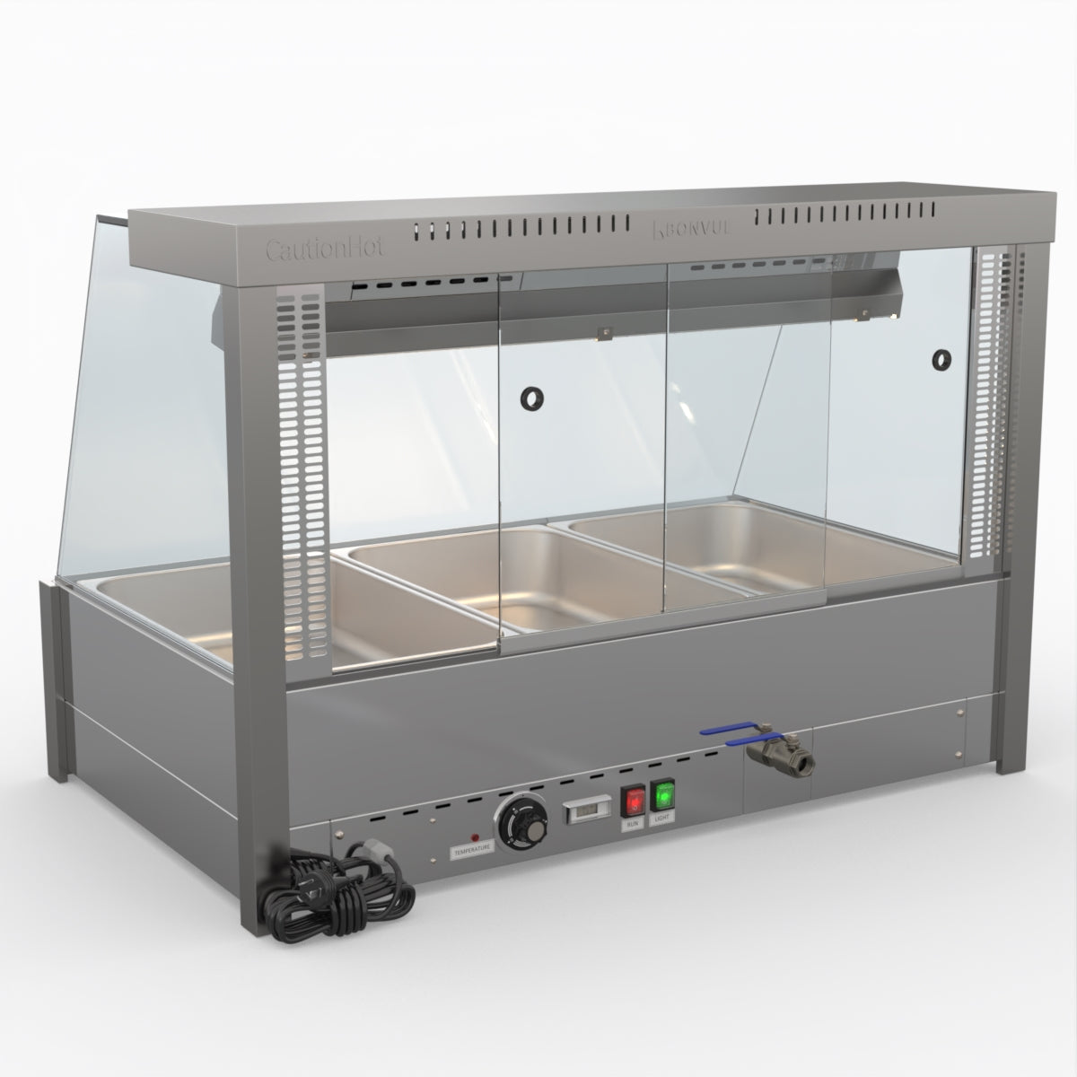 Bonvue Angled Countertop Wet And Dry Bain Marie BM11TC