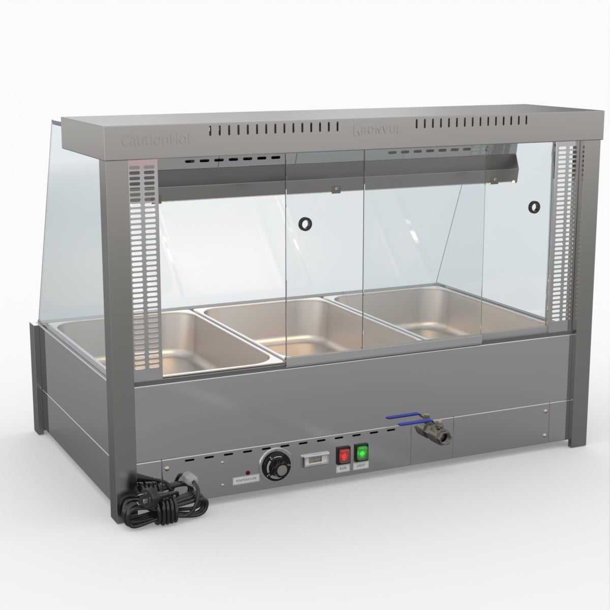 Bonvue Angled Countertop Wet And Dry Bain Marie BM11TC