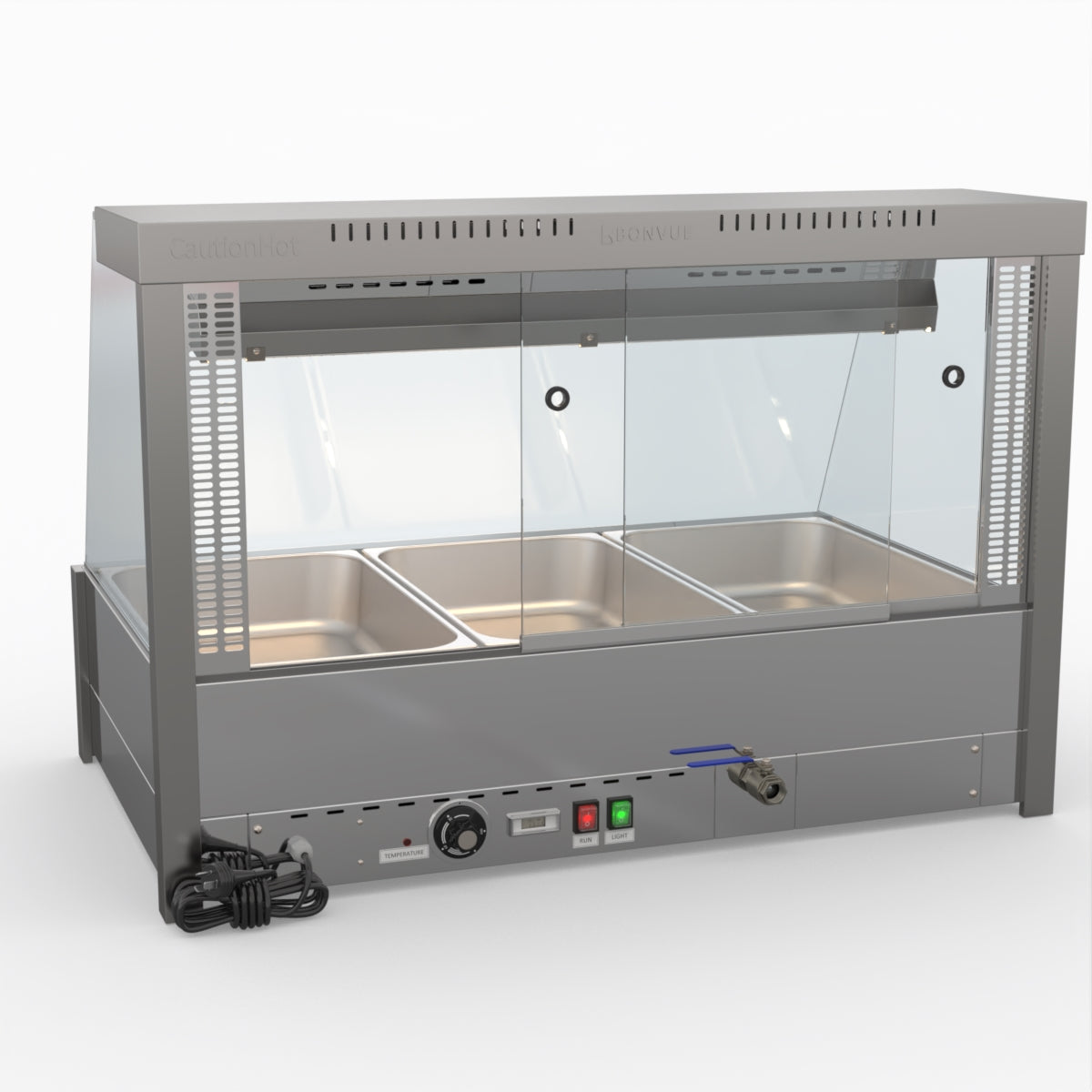 Bonvue Angled Countertop Wet And Dry Bain Marie BM11TC