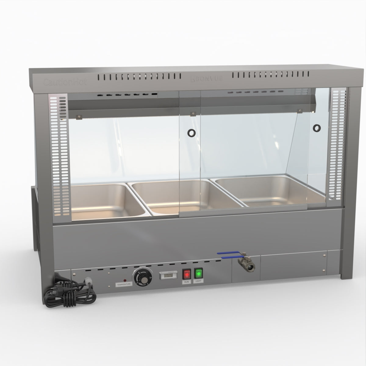 Bonvue Angled Countertop Wet And Dry Bain Marie BM11TC