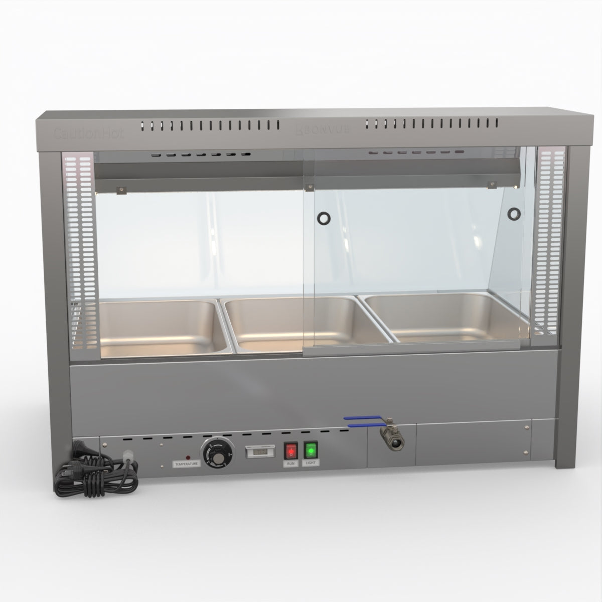Bonvue Angled Countertop Wet And Dry Bain Marie BM11TC