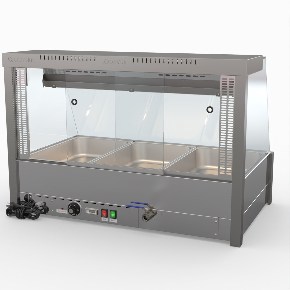 Bonvue Angled Countertop Wet And Dry Bain Marie BM11TC