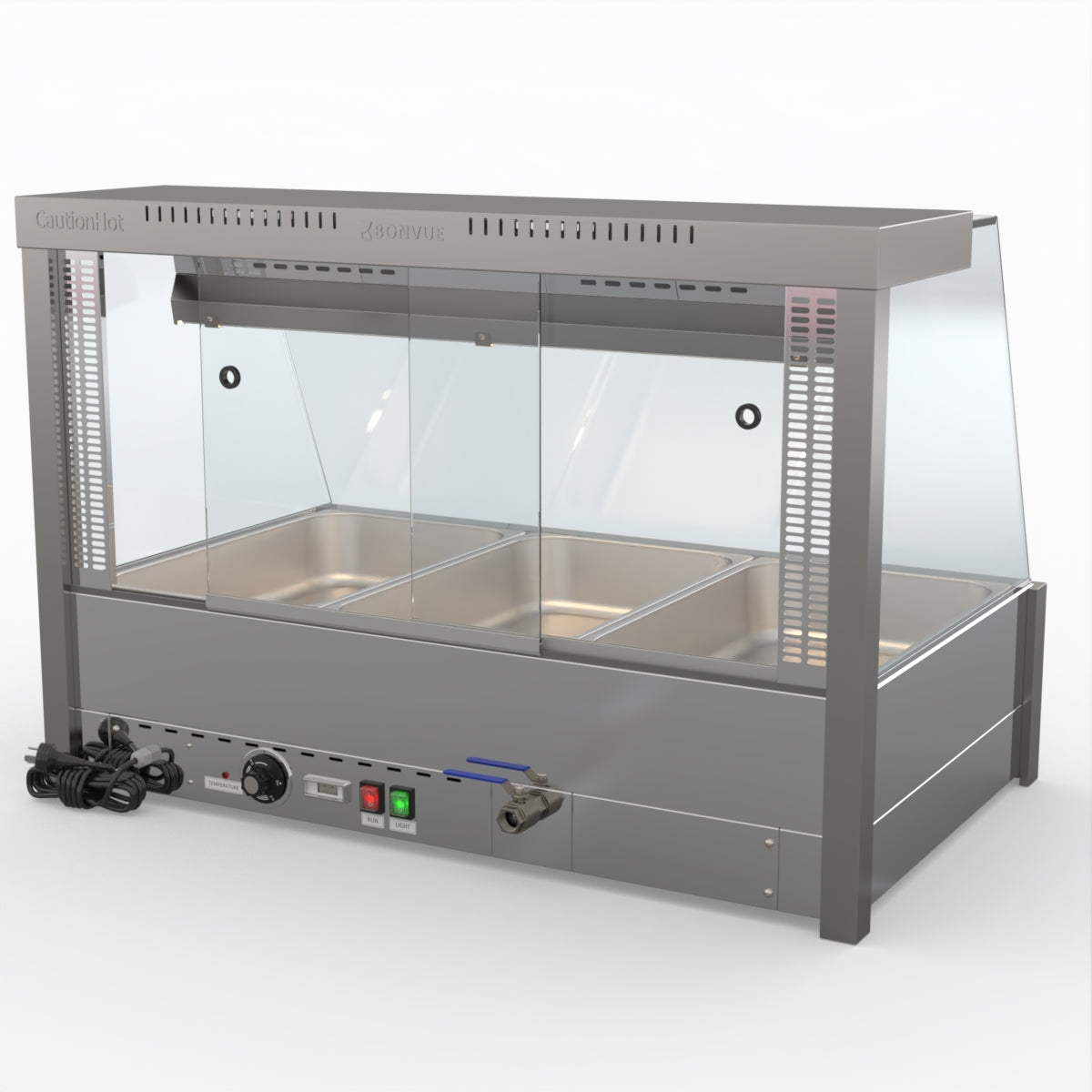 Bonvue Angled Countertop Wet And Dry Bain Marie BM11TC