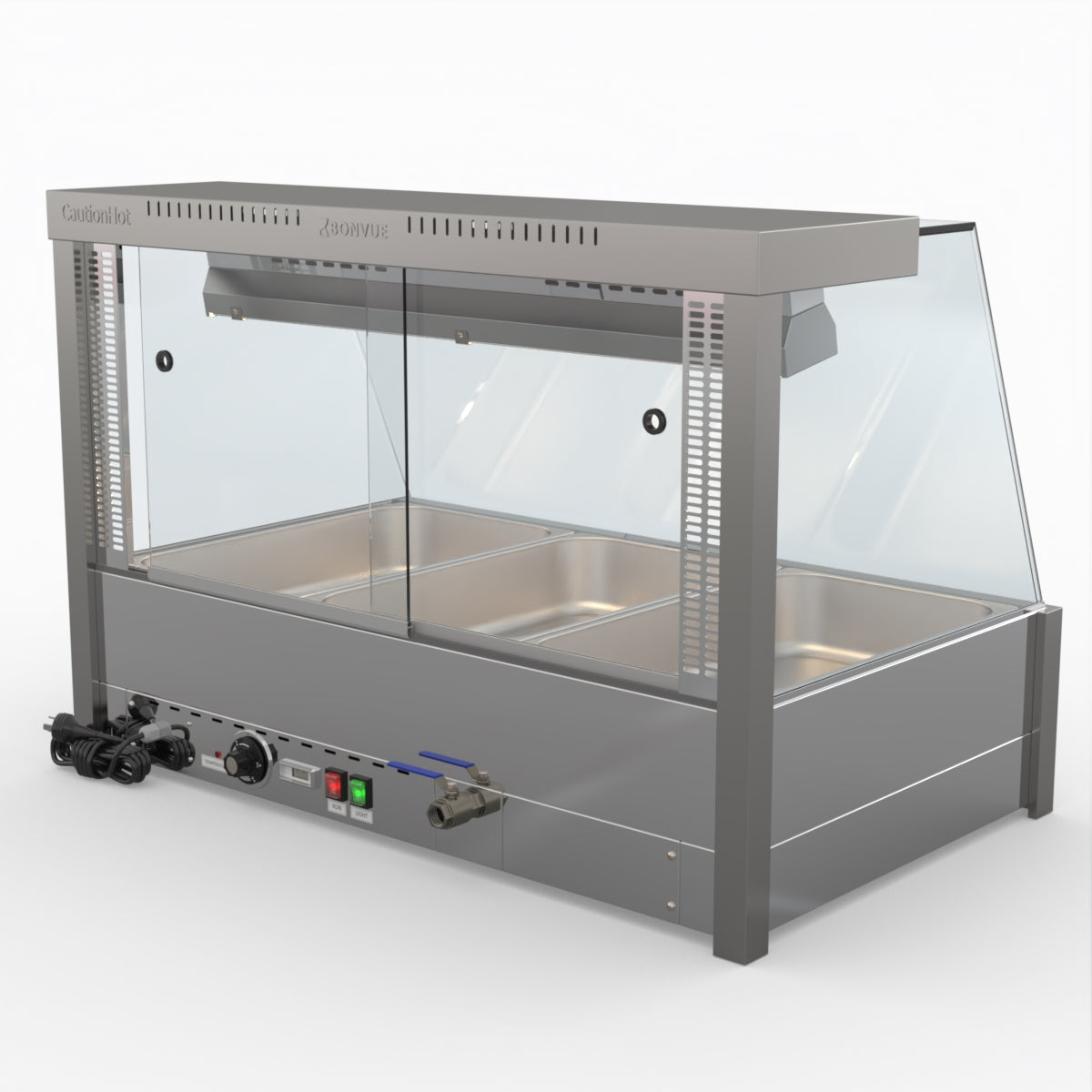 Bonvue Angled Countertop Wet And Dry Bain Marie BM11TC