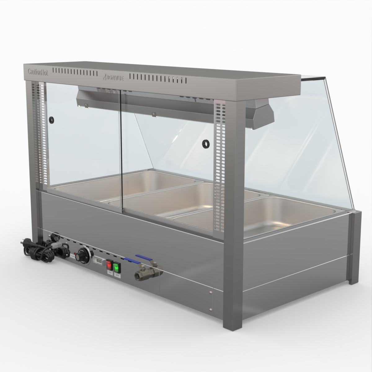 Bonvue Angled Countertop Wet And Dry Bain Marie BM11TC