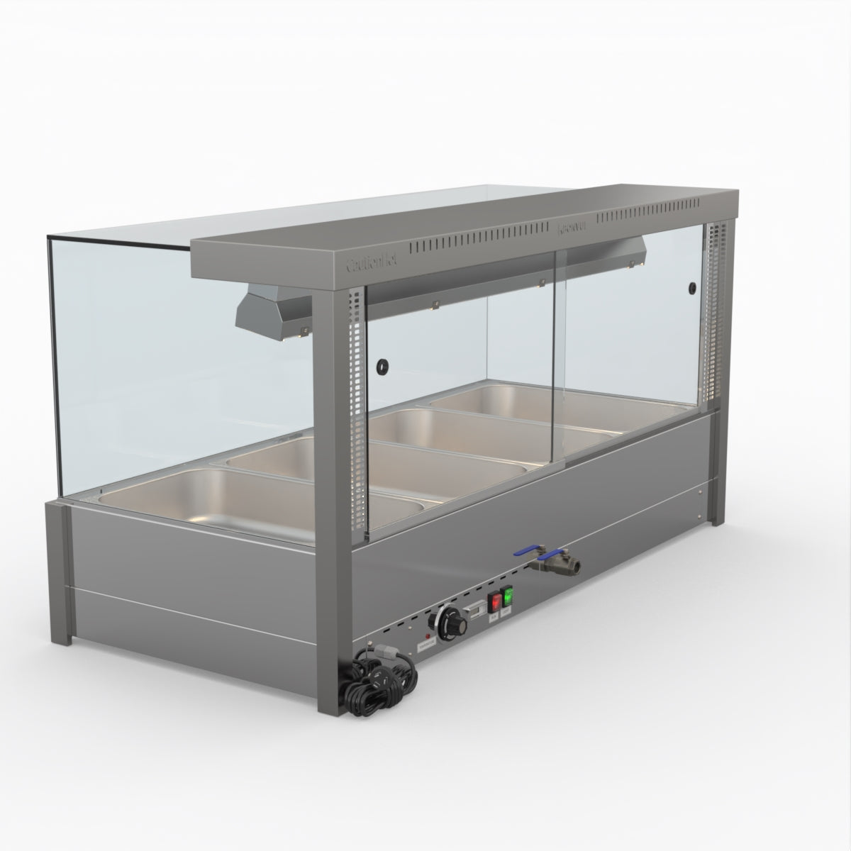 Bonvue Square Countertop Wet And Dry Bain Marie BM14SC
