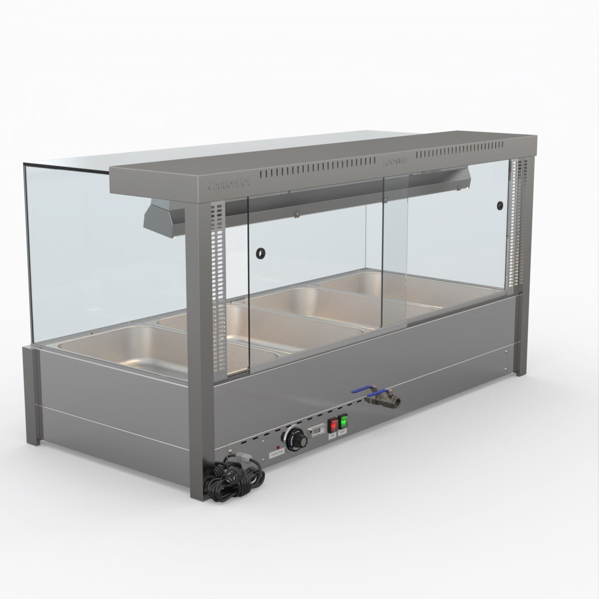 Bonvue Square Countertop Wet And Dry Bain Marie BM14SC