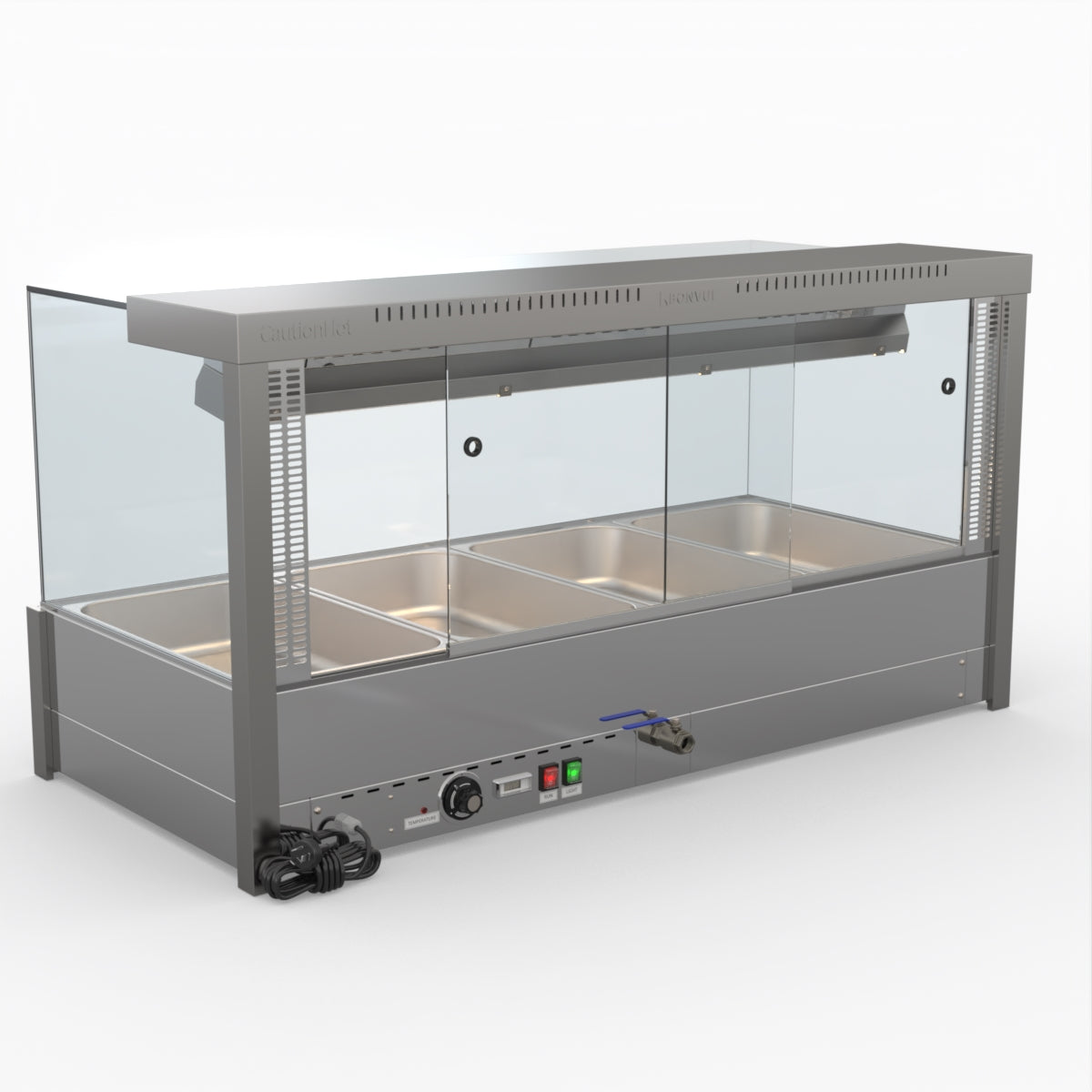 Bonvue Square Countertop Wet And Dry Bain Marie BM14SC