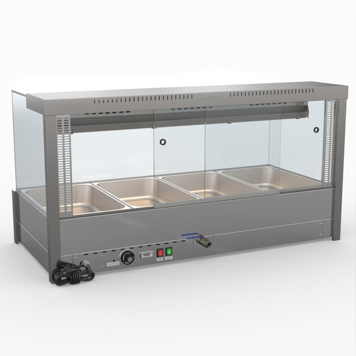 Bonvue Square Countertop Wet And Dry Bain Marie BM14SC