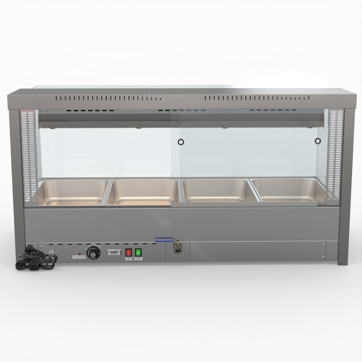 Bonvue Square Countertop Wet And Dry Bain Marie BM14SC