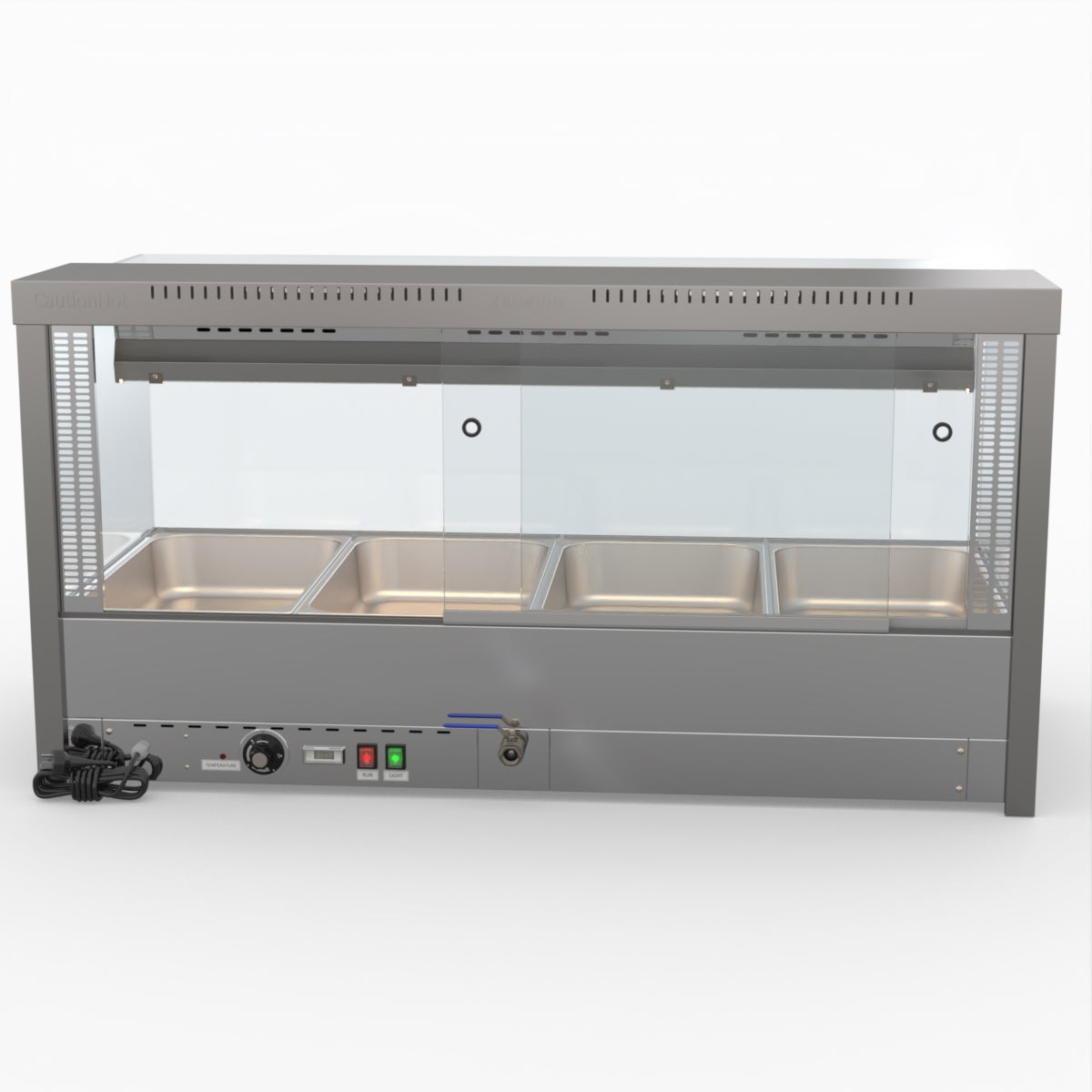 Bonvue Square Countertop Wet And Dry Bain Marie BM14SC