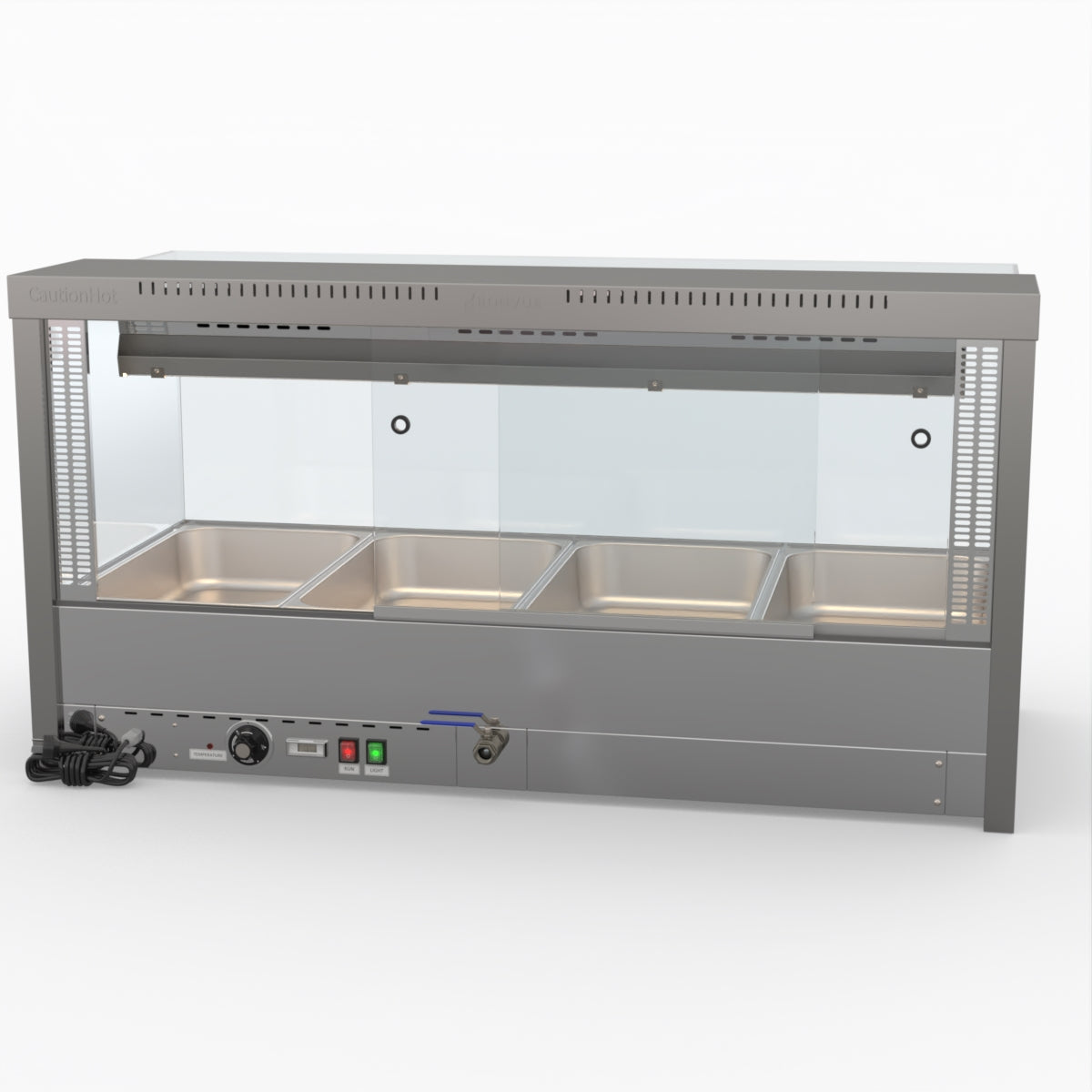 Bonvue Square Countertop Wet And Dry Bain Marie BM14SC
