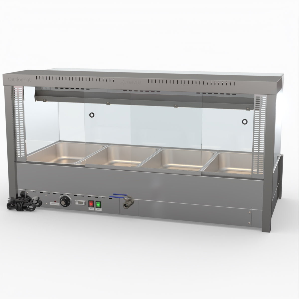 Bonvue Square Countertop Wet And Dry Bain Marie BM14SC