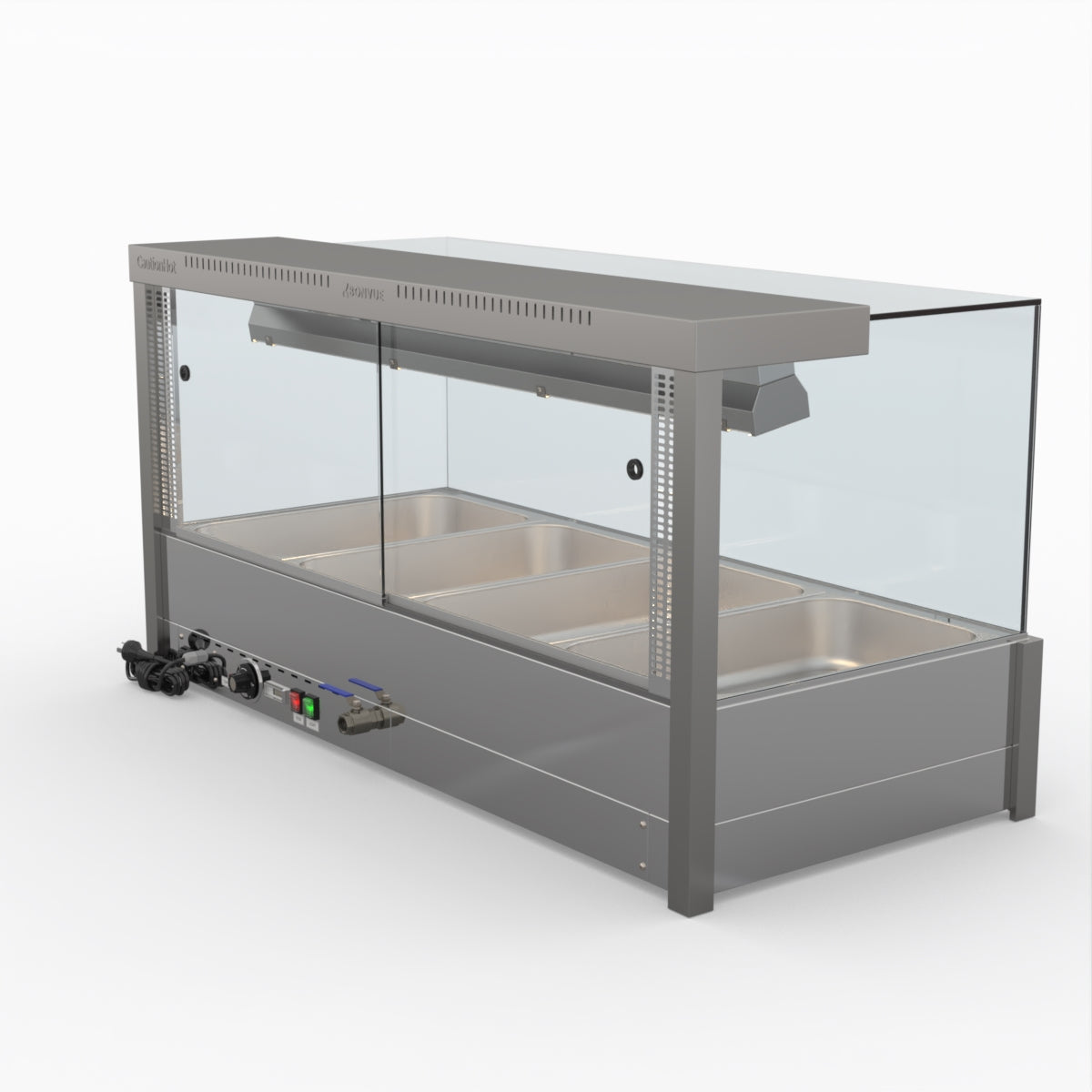 Bonvue Square Countertop Wet And Dry Bain Marie BM14SC
