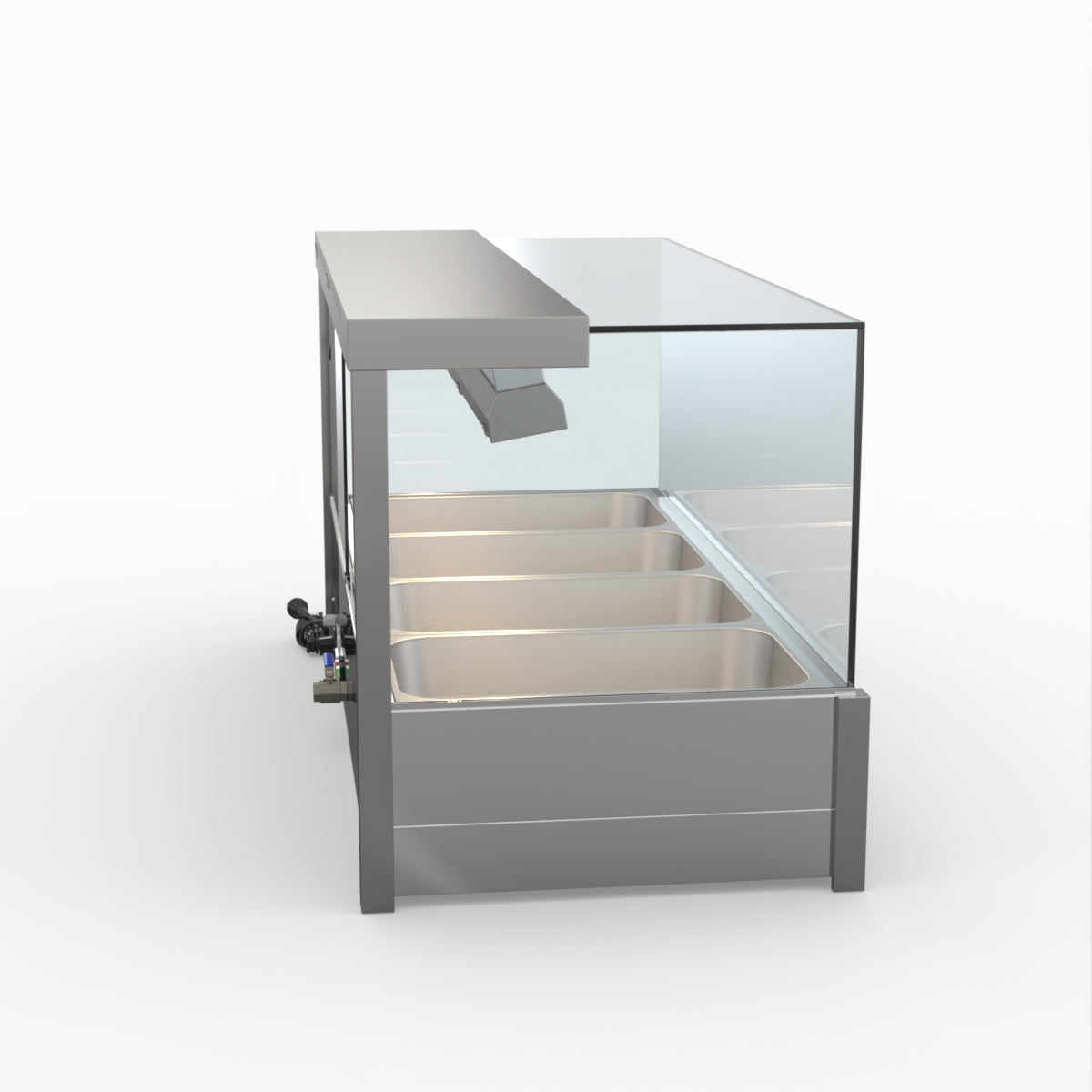 Bonvue Square Countertop Wet And Dry Bain Marie BM14SC