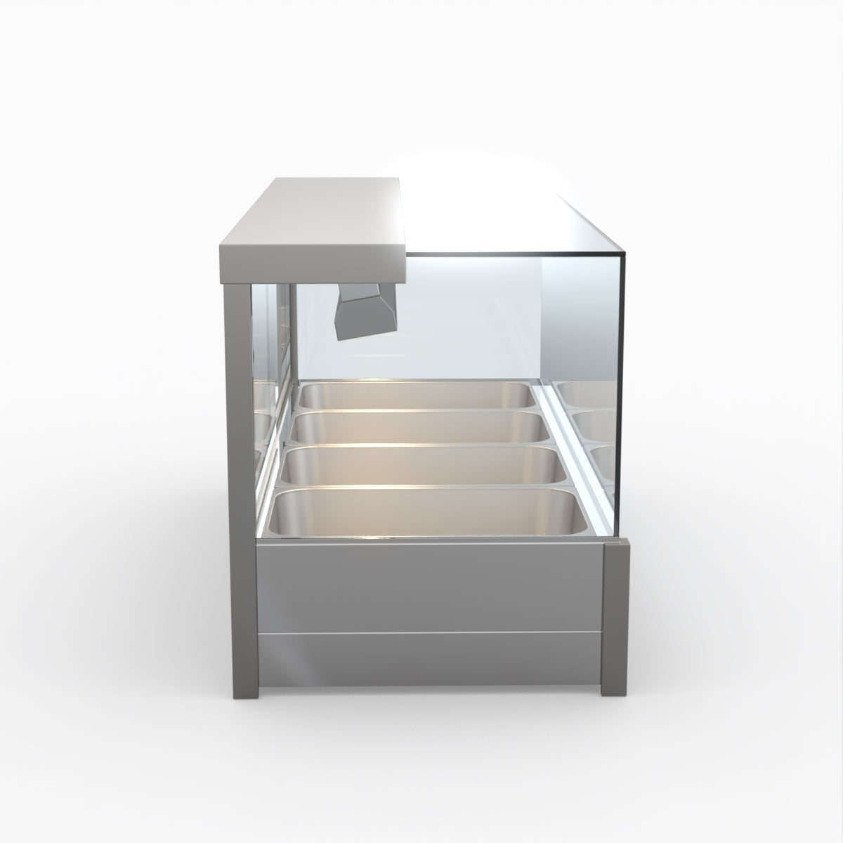 Bonvue Square Countertop Wet And Dry Bain Marie BM14SC
