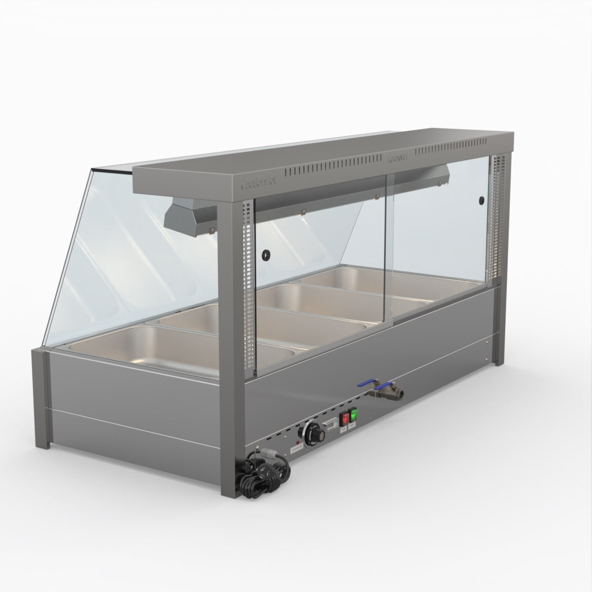 Bonvue Angled Countertop Wet And Dry Bain Marie BM14TC