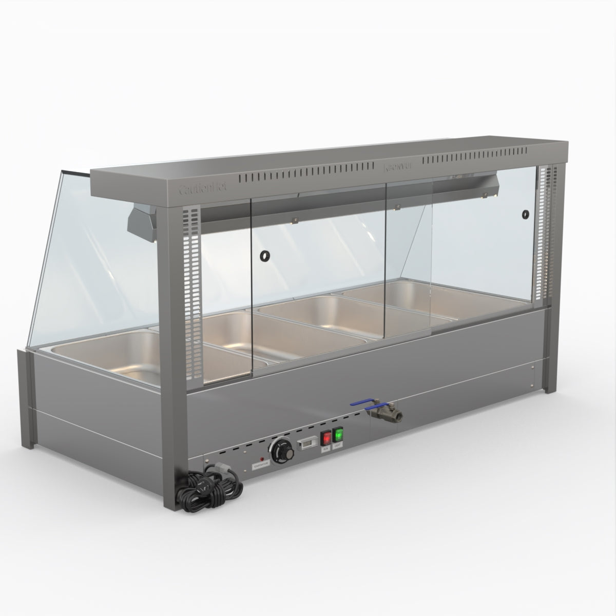 Bonvue Angled Countertop Wet And Dry Bain Marie BM14TC