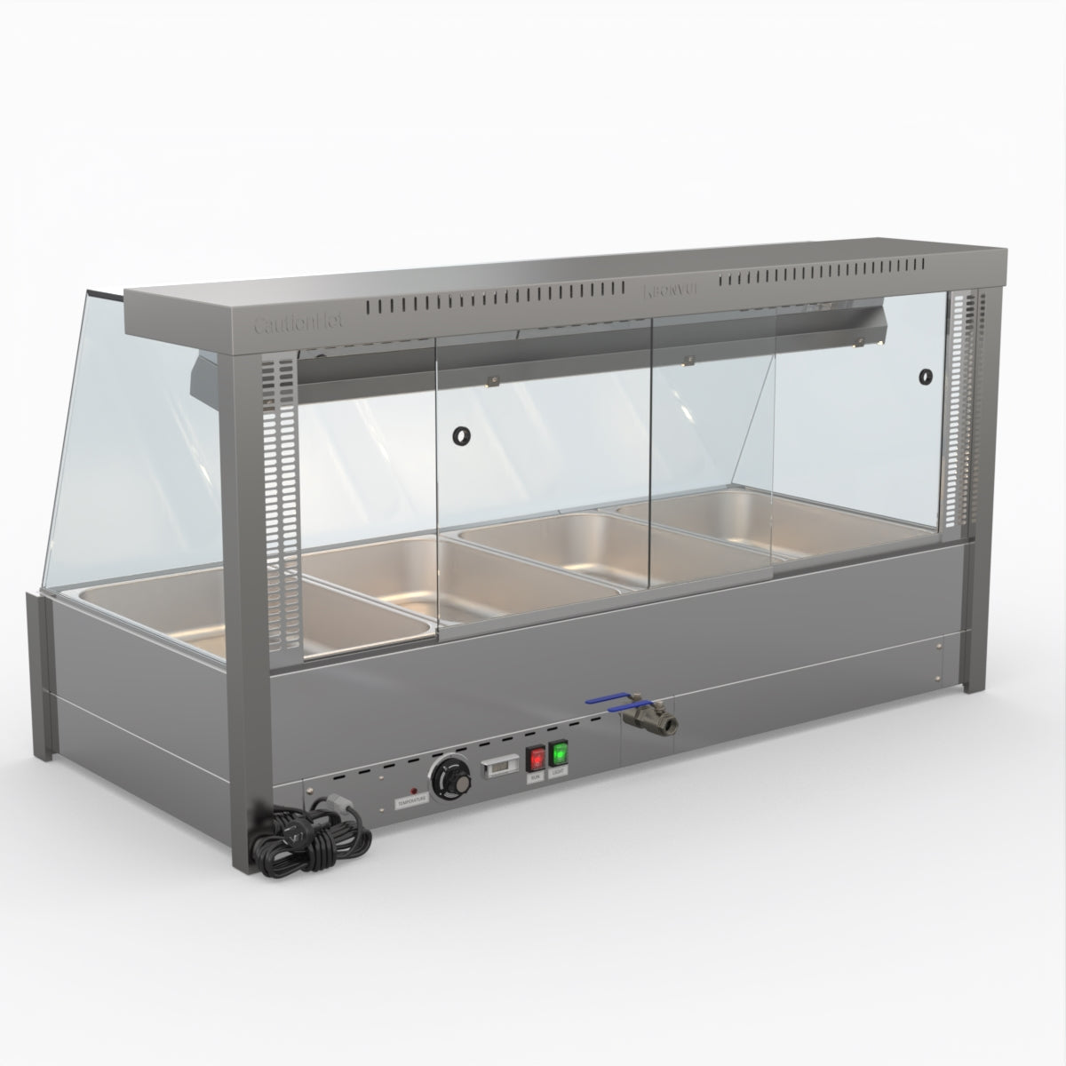 Bonvue Angled Countertop Wet And Dry Bain Marie BM14TC
