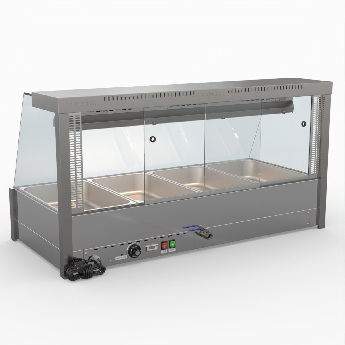 Bonvue Angled Countertop Wet And Dry Bain Marie BM14TC