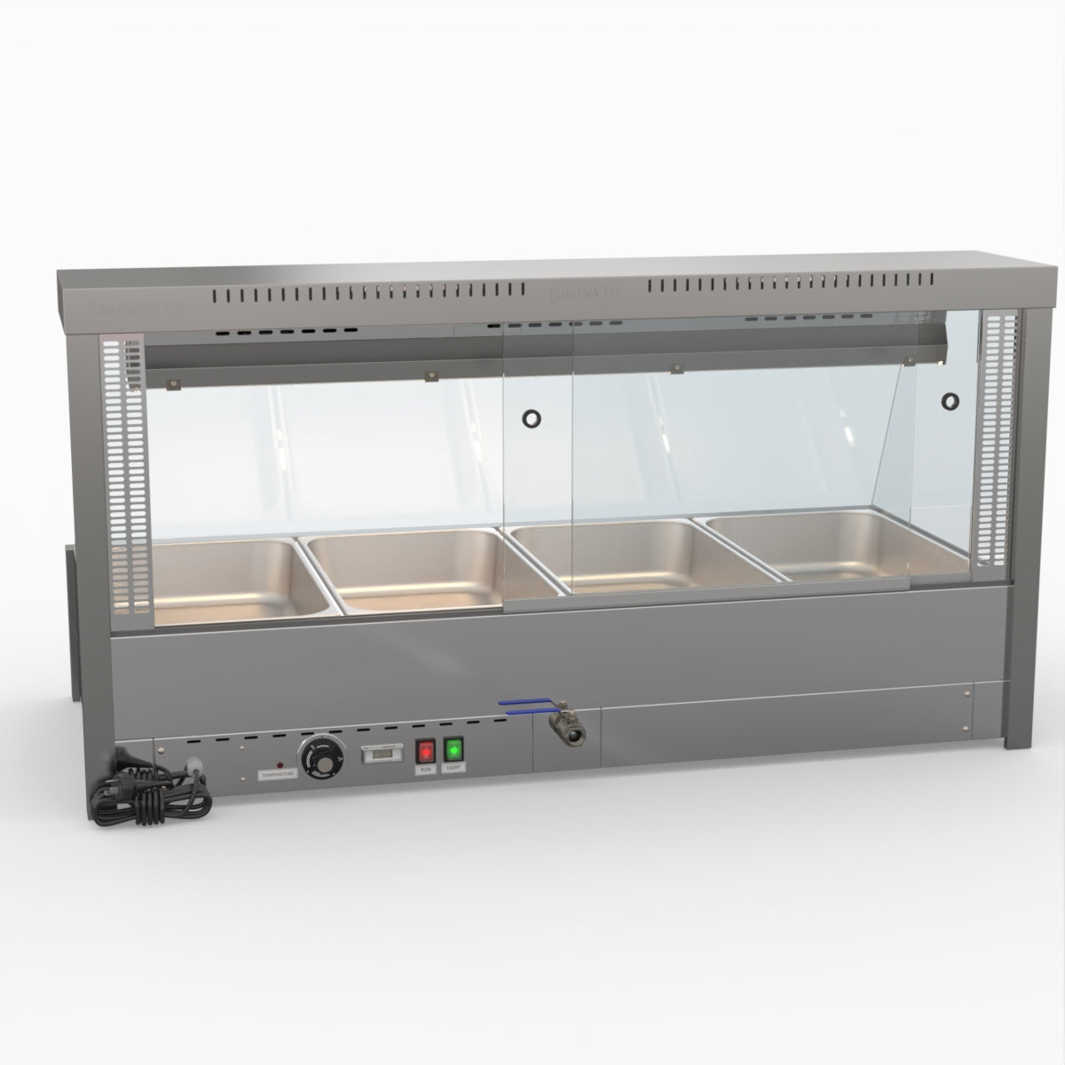 Bonvue Angled Countertop Wet And Dry Bain Marie BM14TC