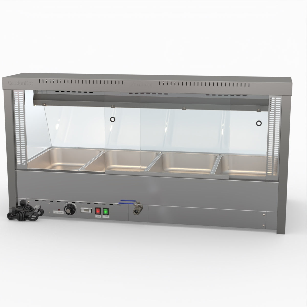 Bonvue Angled Countertop Wet And Dry Bain Marie BM14TC